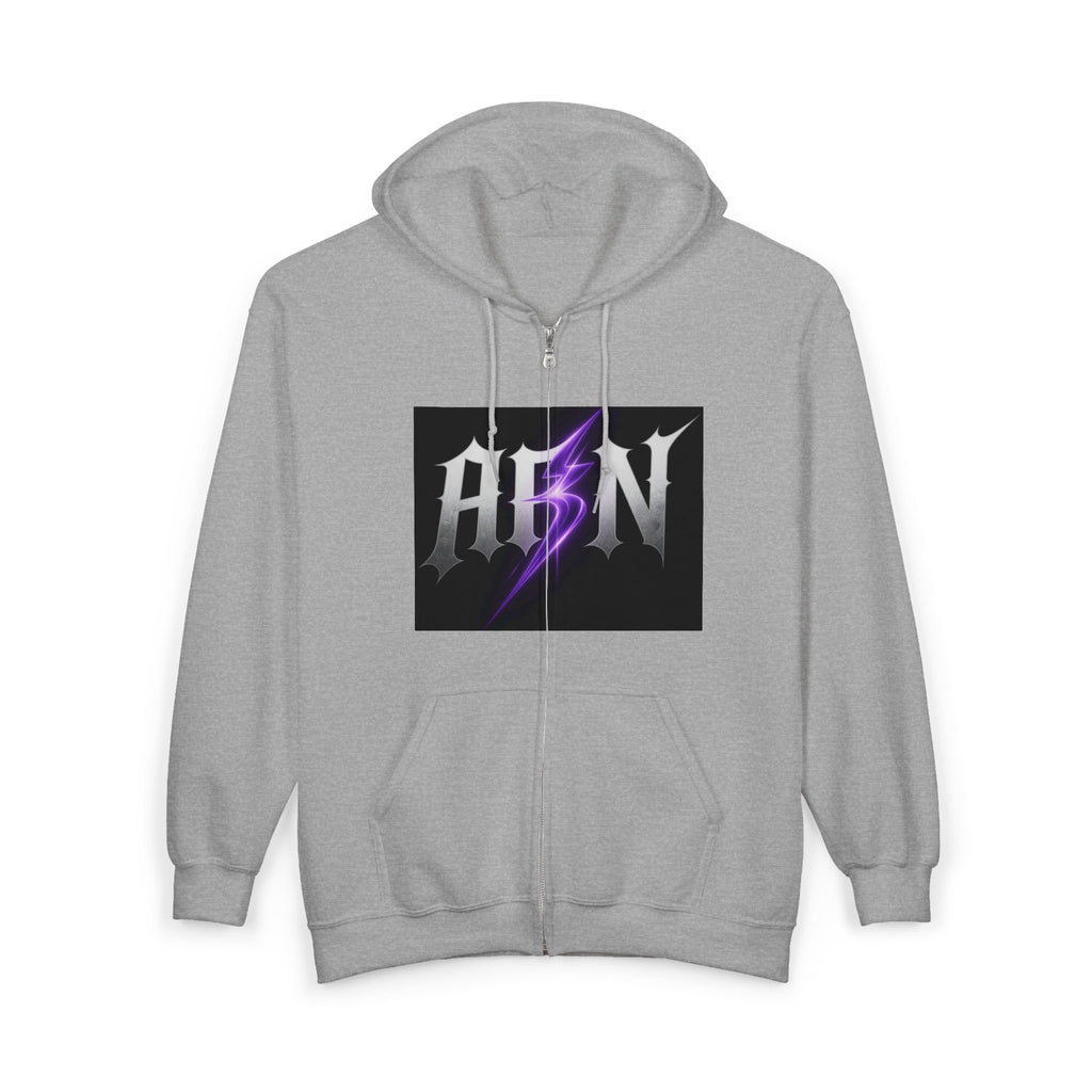 Decay Of Survival - White Zip Up Hoodie — ABN Faction Logo Streetwear