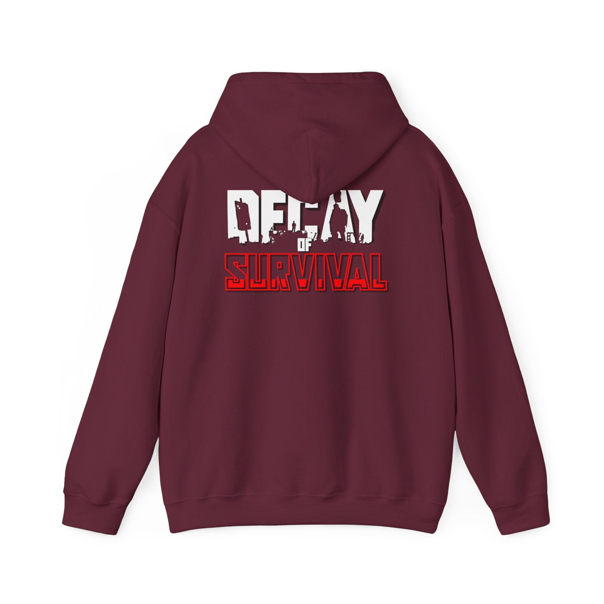 Survival PvP Hoodie — ‘Decay of Survival’ Gaming Graphic Sweatshirt