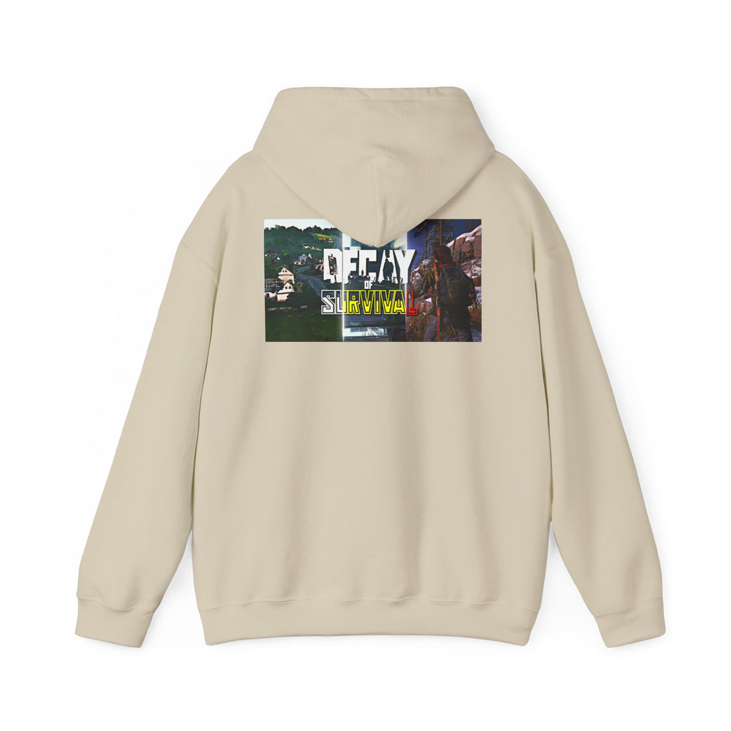 Survivor Graphic Hoodie — 'Decay' Urban Photo-Print Back Crewneck
