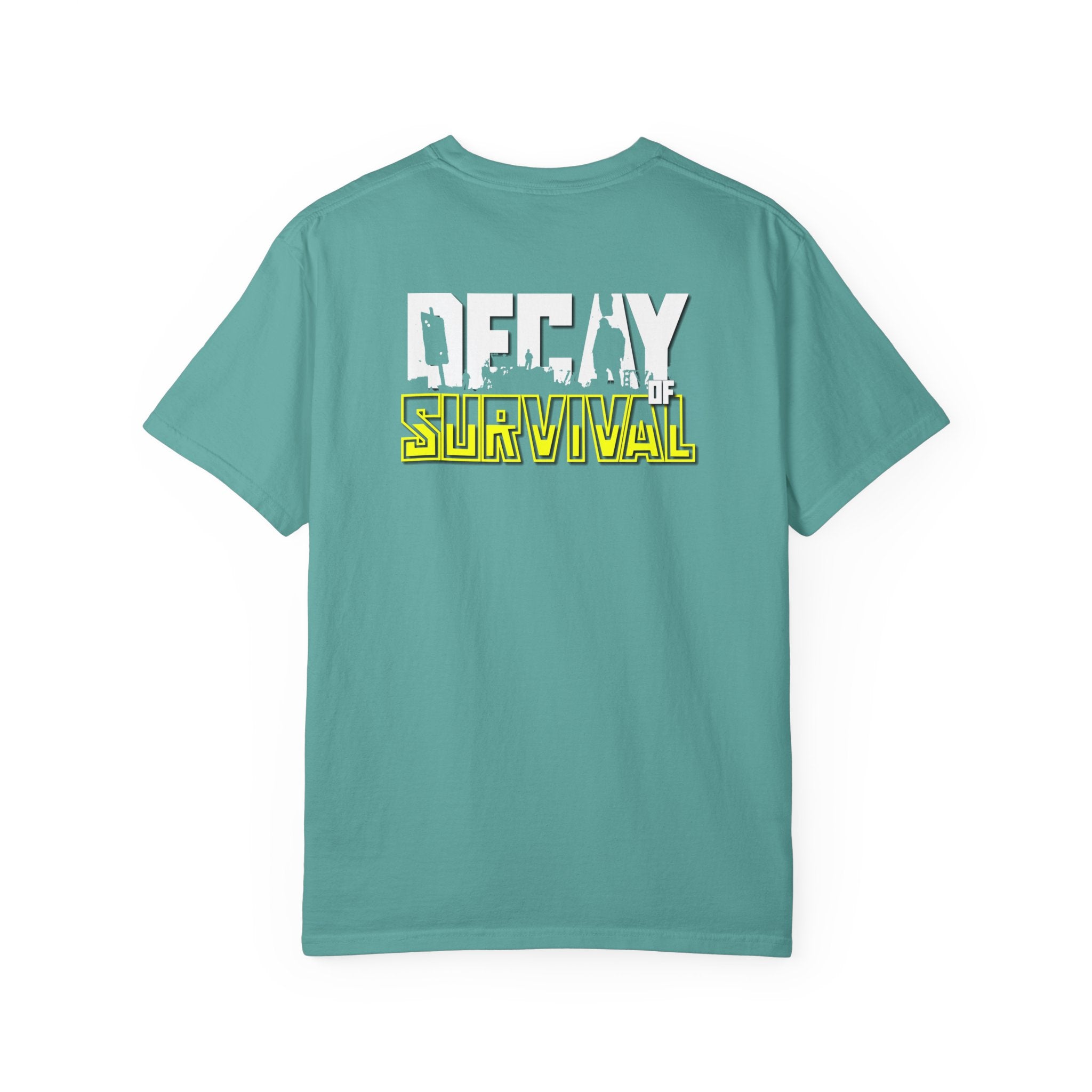 Decay Of Survival Faction Tee — 'ABN' Logo Front & 'Decay of Survival - Yellow' Graphic Back