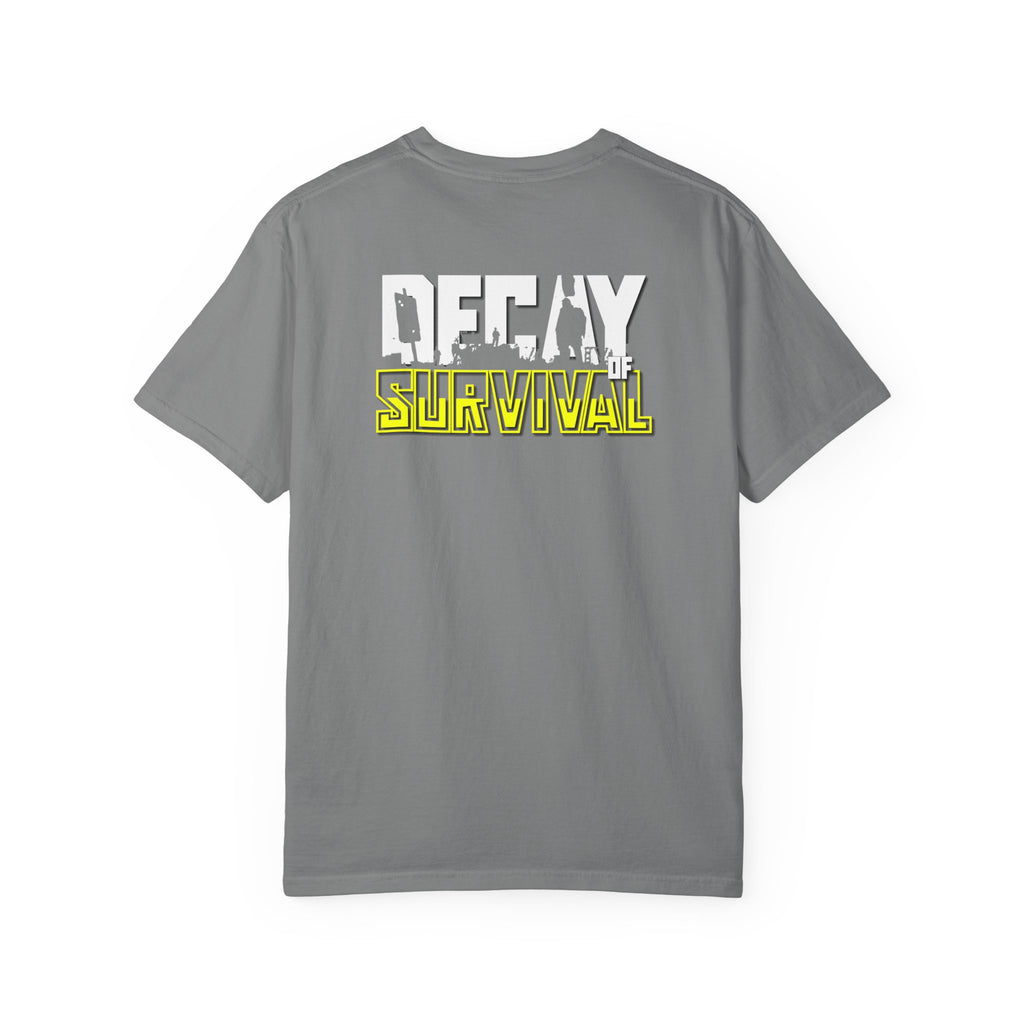 Decay Of Survival Faction Tee — 'ABN' Logo Front & 'Decay of Survival - Yellow' Graphic Back