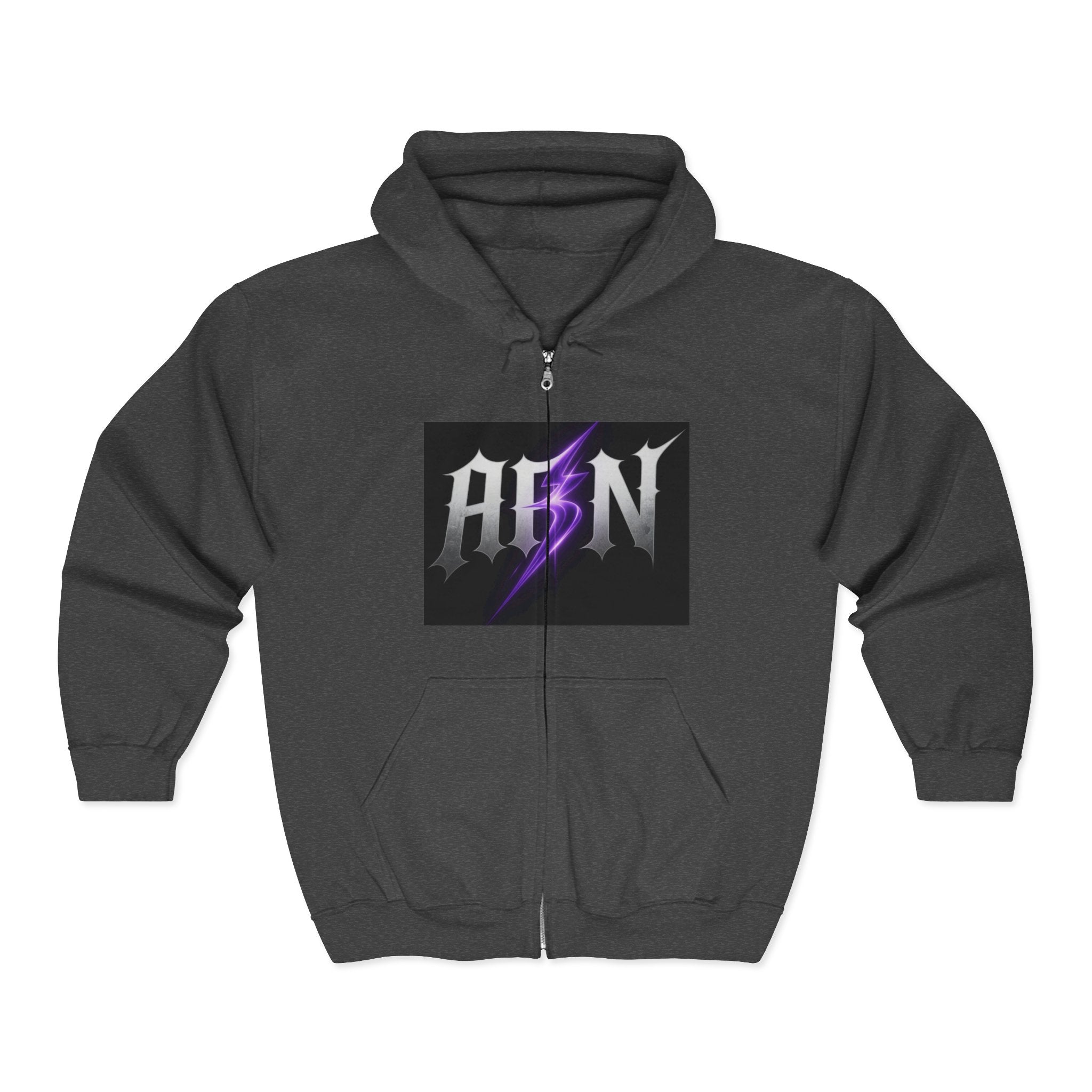Decay Of Survival - White Zip Up Hoodie — ABN Faction Logo Streetwear