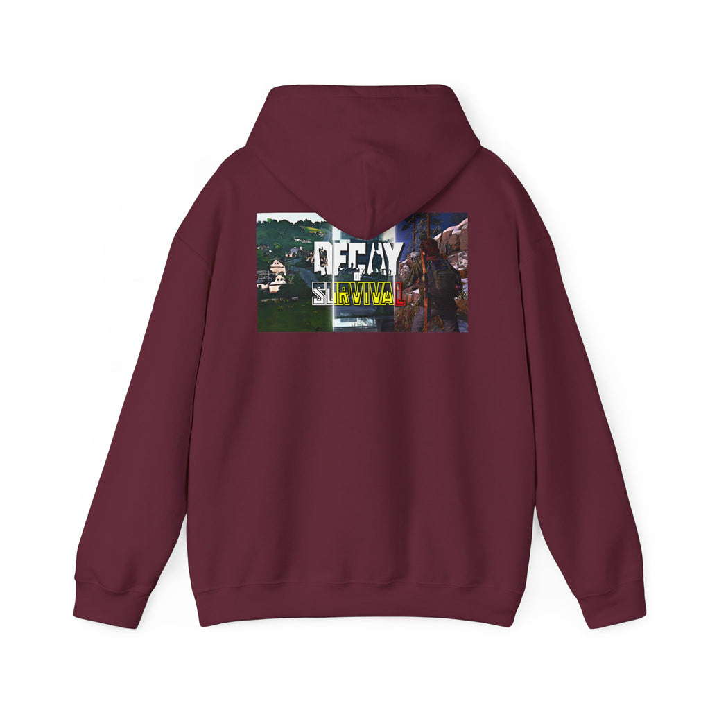 Survivor Graphic Hoodie — 'Decay' Urban Photo-Print Back Crewneck