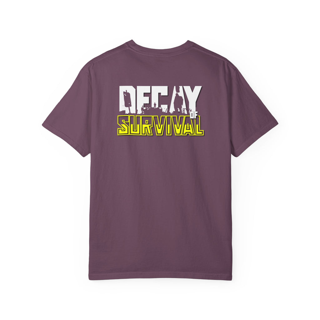 Decay Of Survival Faction Tee — 'ABN' Logo Front & 'Decay of Survival - Yellow' Graphic Back