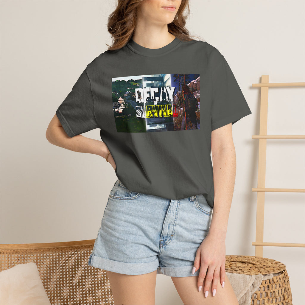 Decay Of Survival Faction Tee — 'Decay of Survival' Logo Front & 'FullMetalMafia' Graphic Logo Back