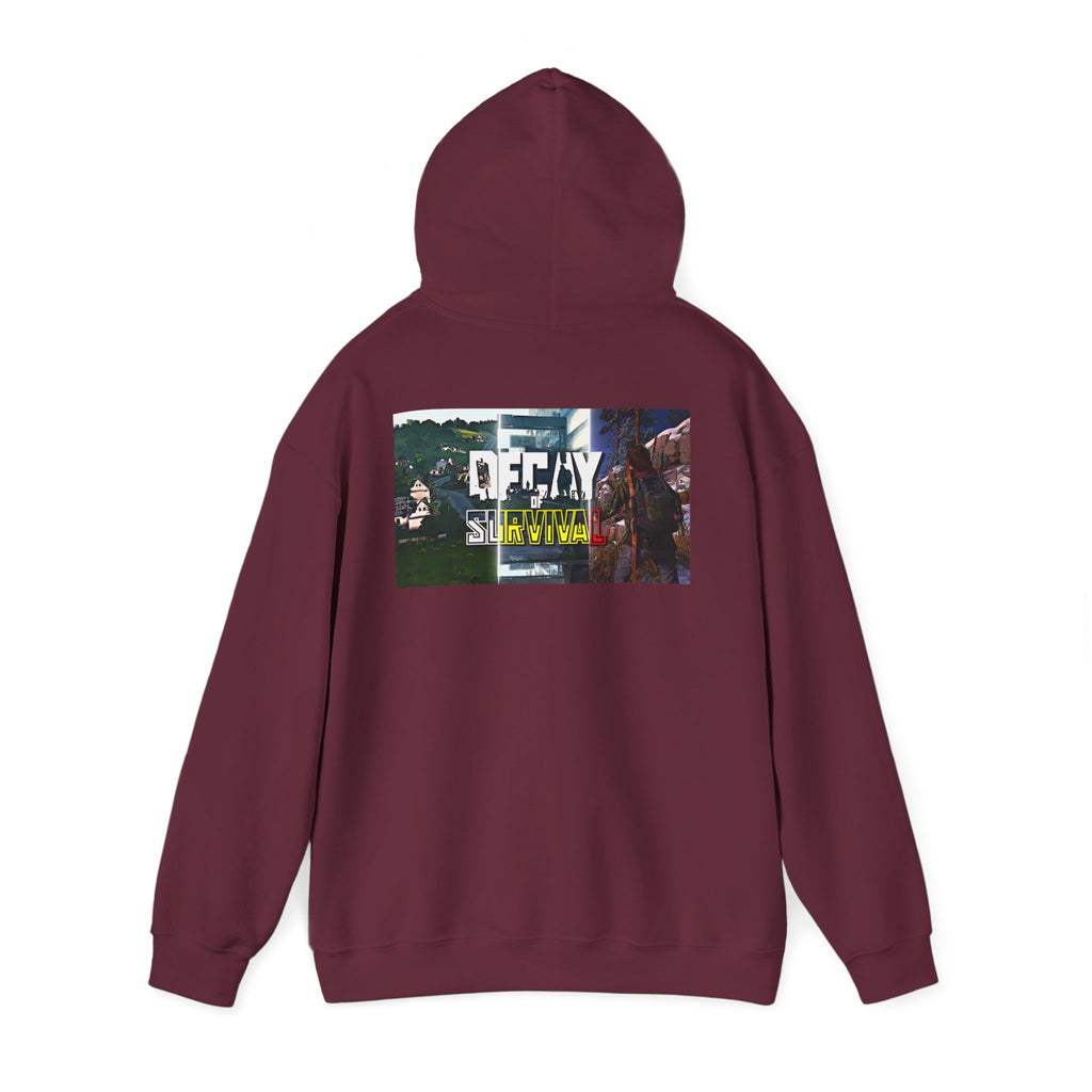 Survivor Graphic Hoodie — 'Decay' Urban Photo-Print Back Crewneck