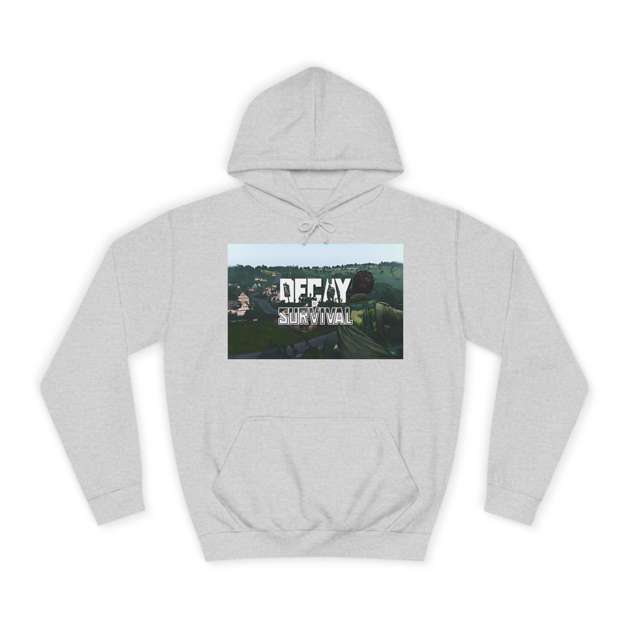 Decay Of Survival Hoodie — Vintage Campus Landscape Graphic