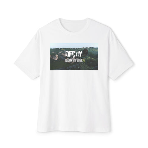 Boxy Tee — 'Decay Survival' Graphic Oversized T‑Shirt