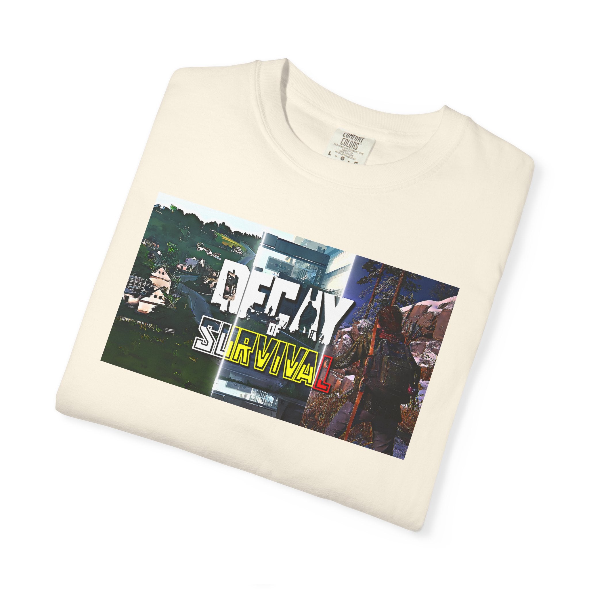Decay Of Survival Faction Tee — 'Decay of Survival' Logo Front & 'FullMetalMafia' Graphic Logo Back