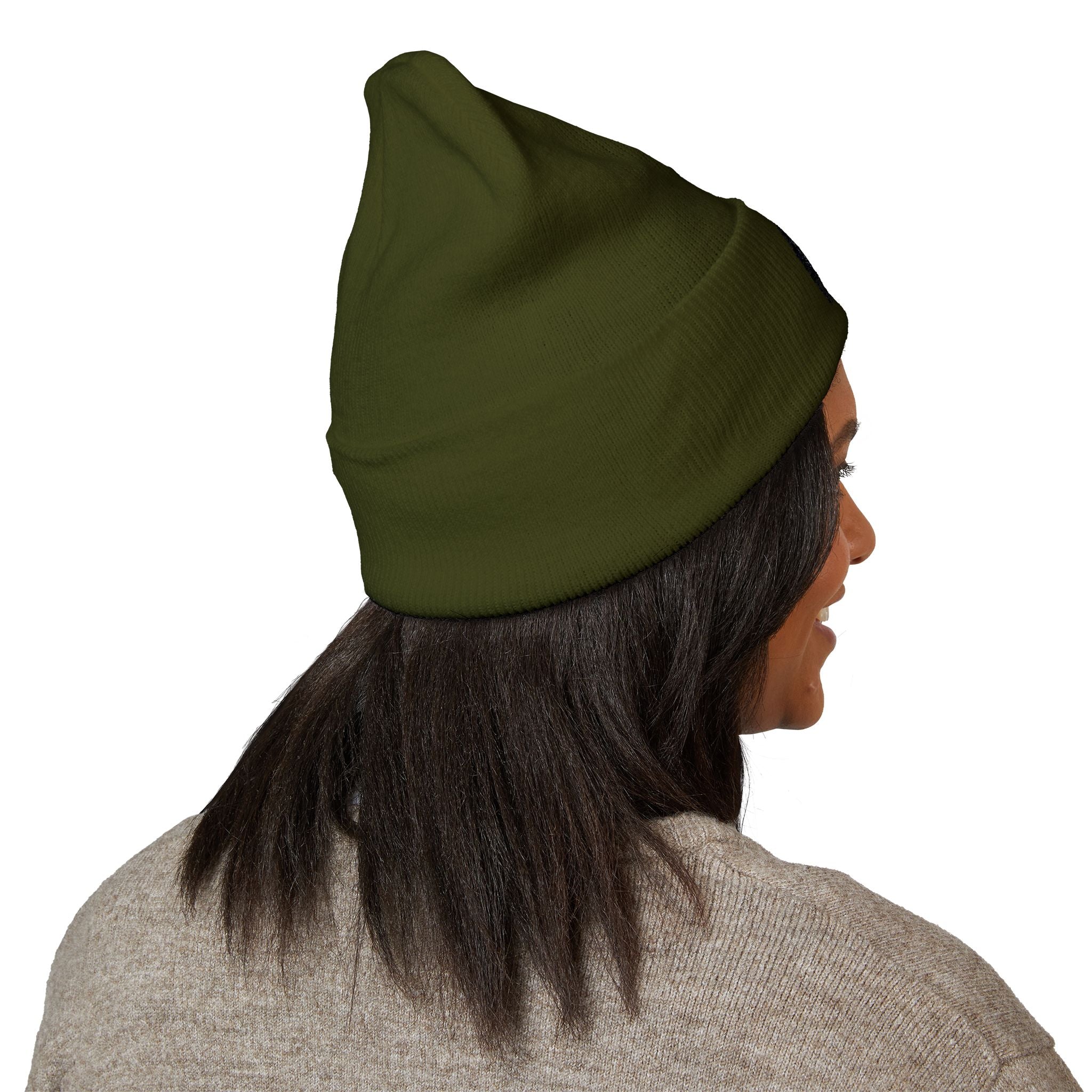 Embroidered 'Adventure Awaits' Classic Cuffed Beanie