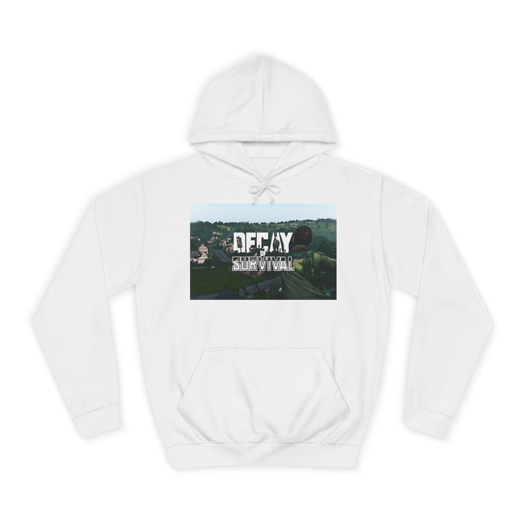 Decay Of Survival Hoodie — Vintage Campus Landscape Graphic