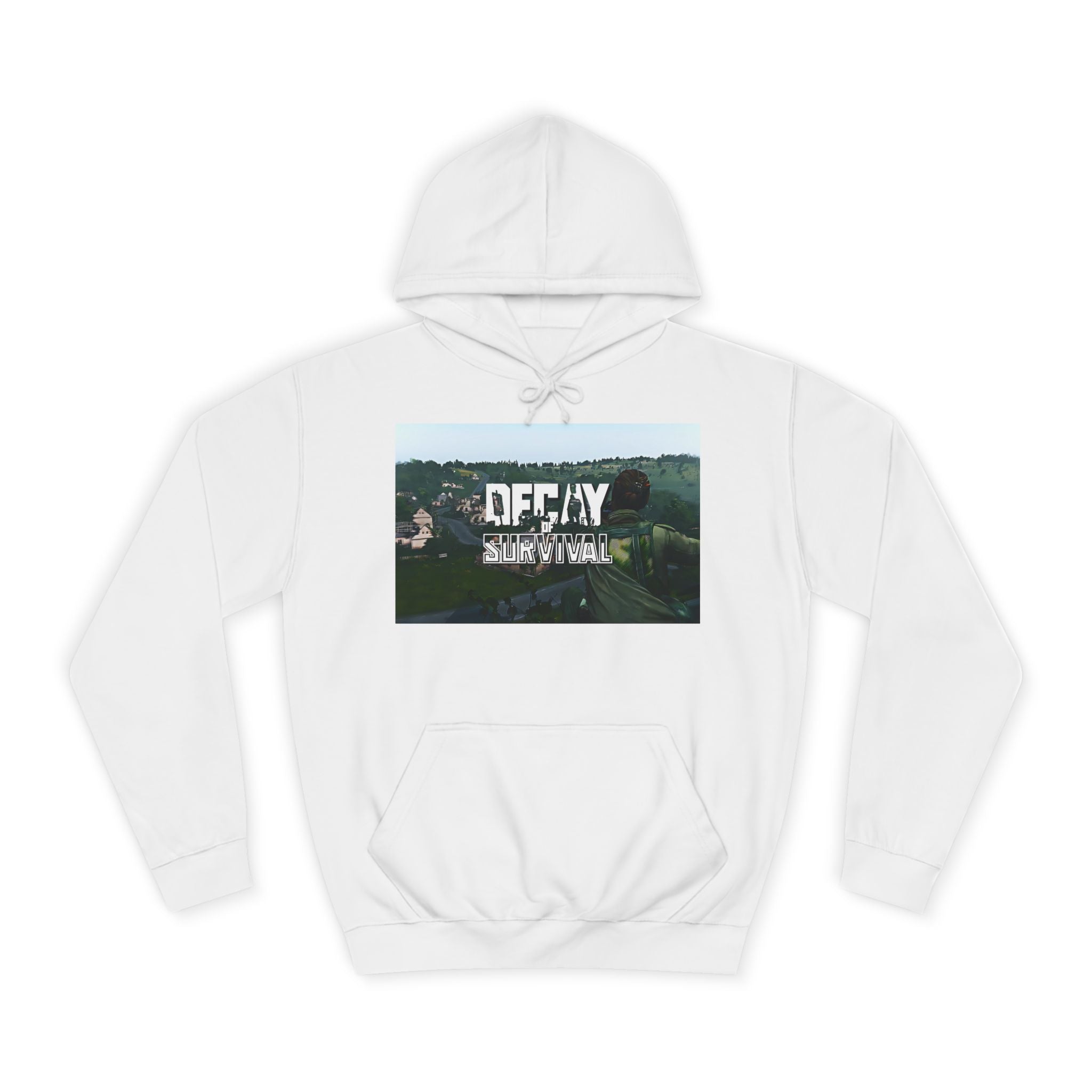 Decay Of Survival Hoodie — Vintage Campus Landscape Graphic