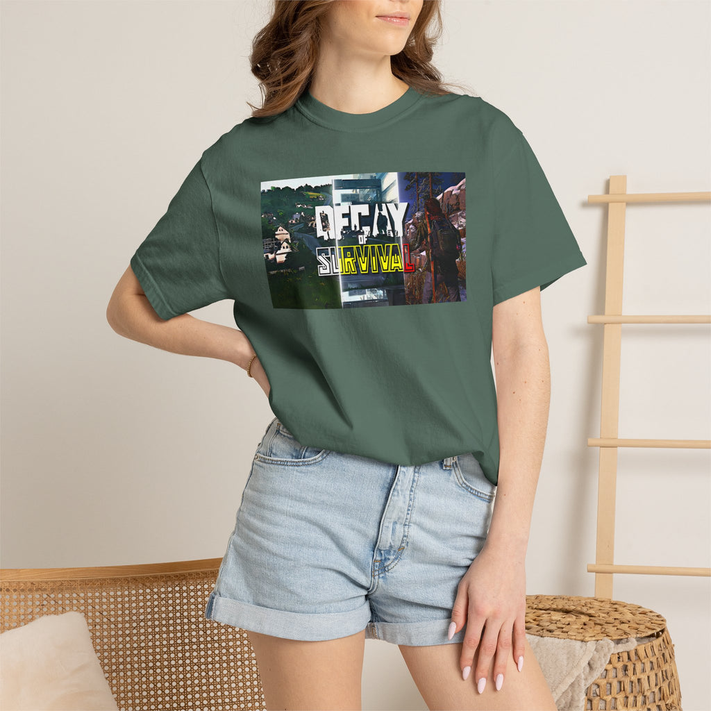 Decay Of Survival Faction Tee — 'Decay of Survival' Logo Front & 'FullMetalMafia' Graphic Logo Back