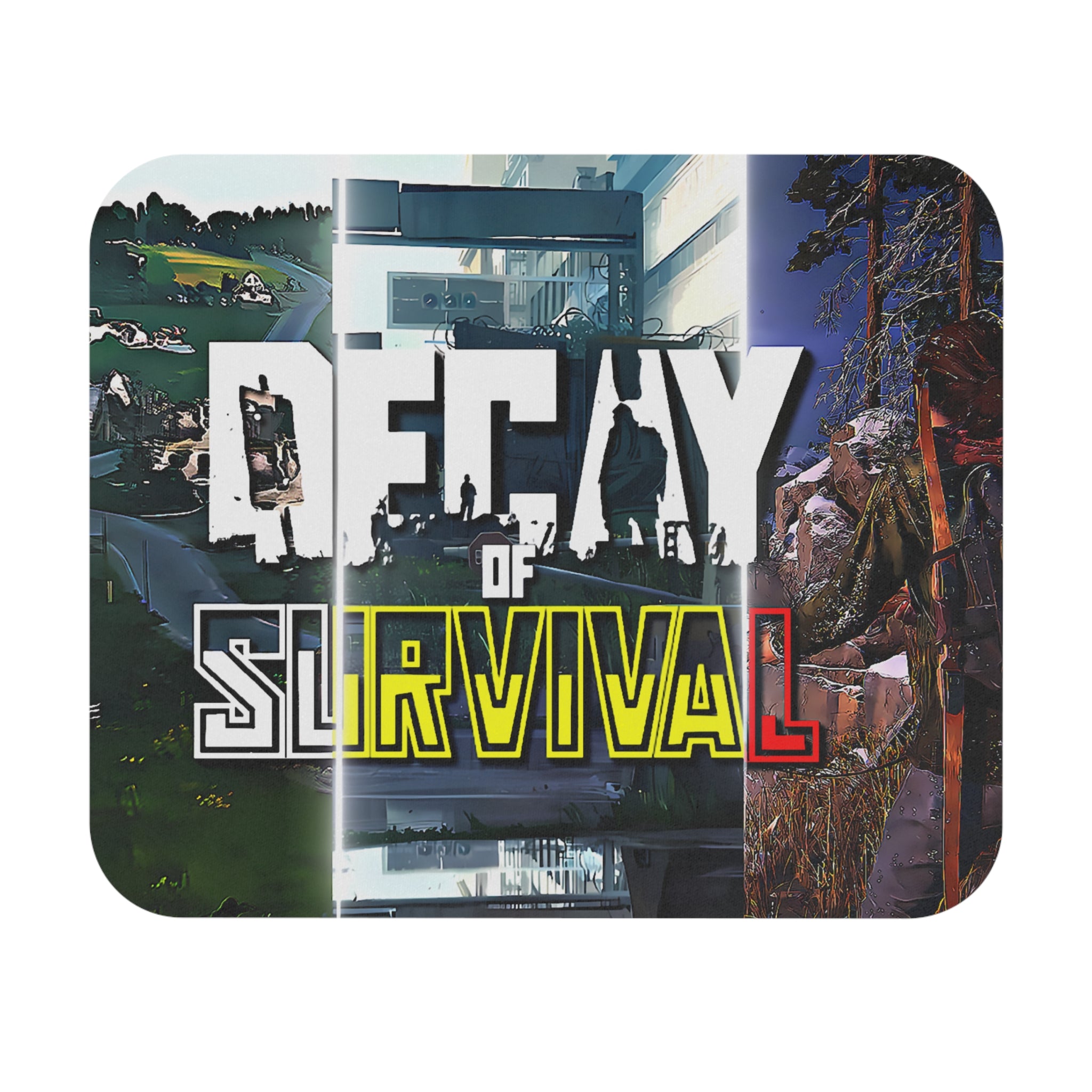 Decay Of Survival Mouse Pad — 'Decay of Survival' Graphic Desk Mat for Gamers
