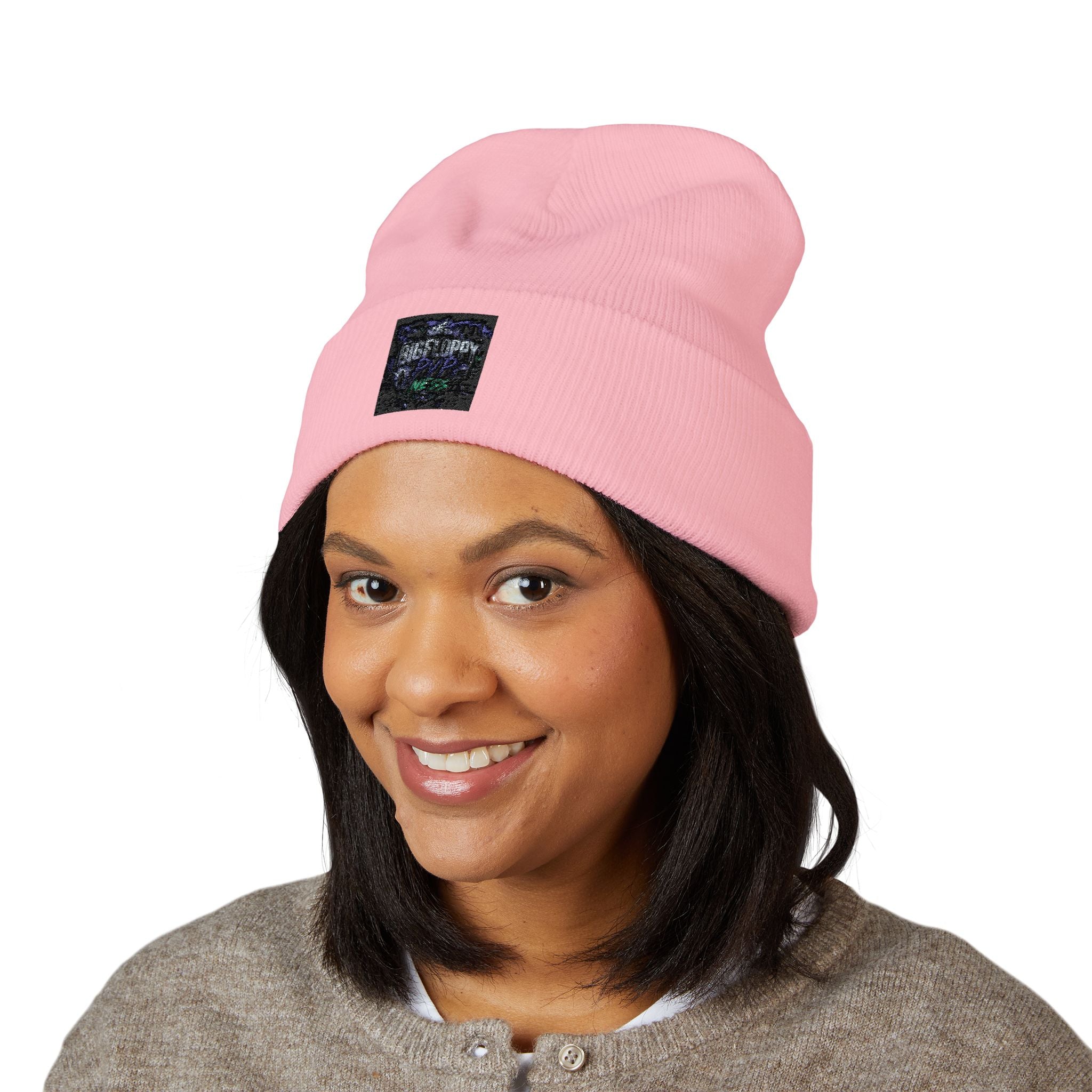 Embroidered 'Adventure Awaits' Classic Cuffed Beanie