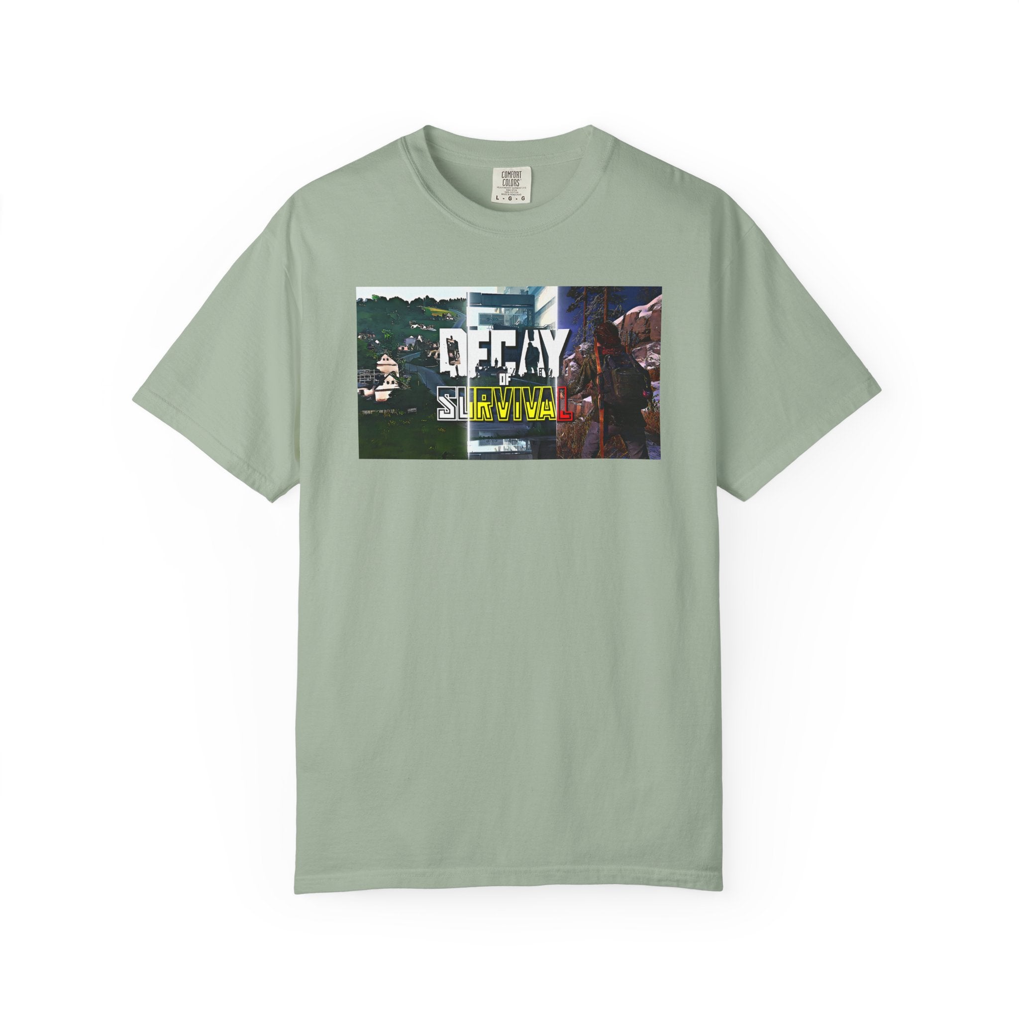 Decay Of Survival Faction Tee — 'Decay of Survival' Logo Front & 'FullMetalMafia' Graphic Logo Back