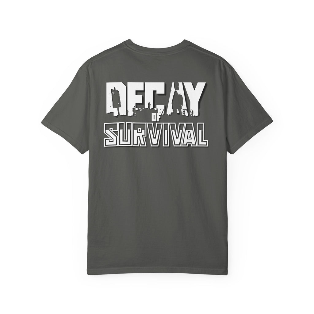 Decay Of Survival Faction Tee — 'ABN' Logo Front & 'Decay of Survival - White' Graphic Back