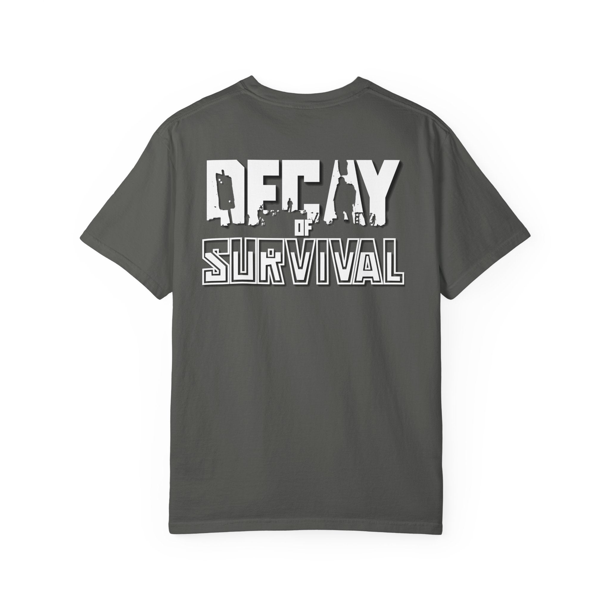 Decay Of Survival Faction Tee — 'ABN' Logo Front & 'Decay of Survival - White' Graphic Back