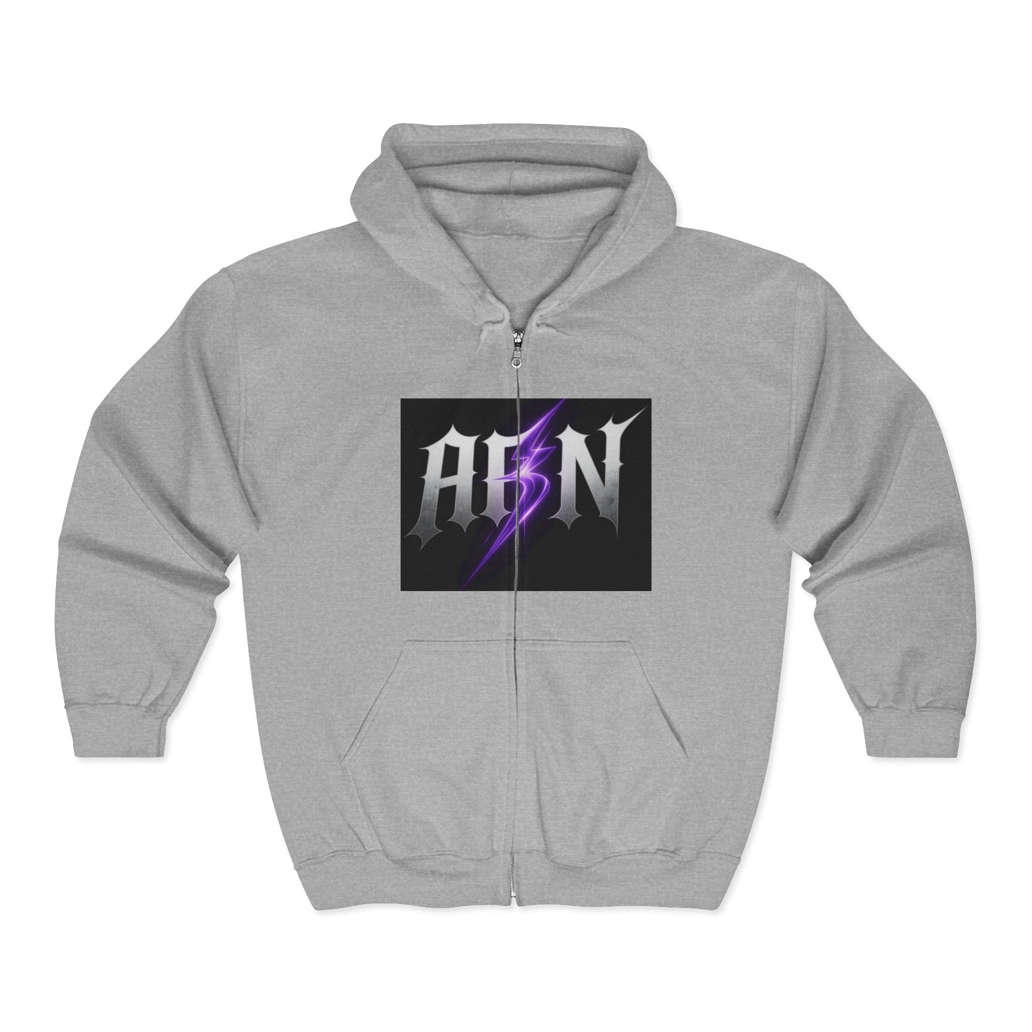 Decay Of Survival - White Zip Up Hoodie — ABN Faction Logo Streetwear
