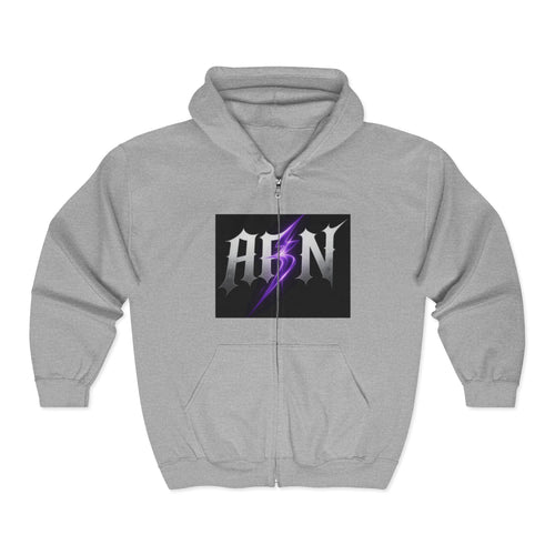 Decay Of Survival - White Zip Up Hoodie — ABN Faction Logo Streetwear