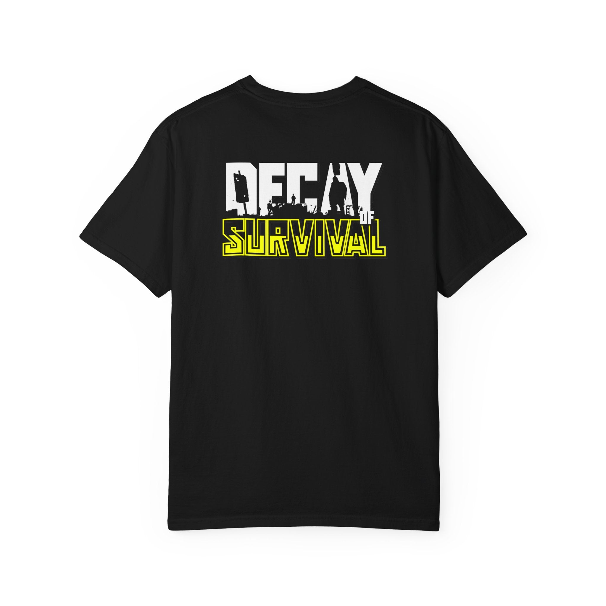 Decay Of Survival Faction Tee — 'ABN' Logo Front & 'Decay of Survival - Yellow' Graphic Back