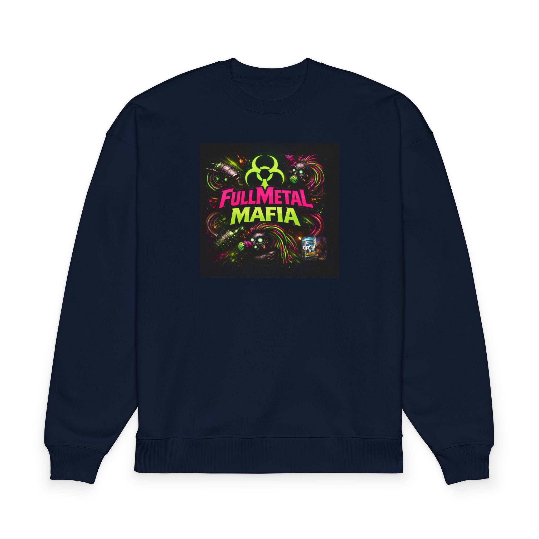 Fullmetal Mafia Survival Sweatshirt — Graphic Organic Oversized Crewneck