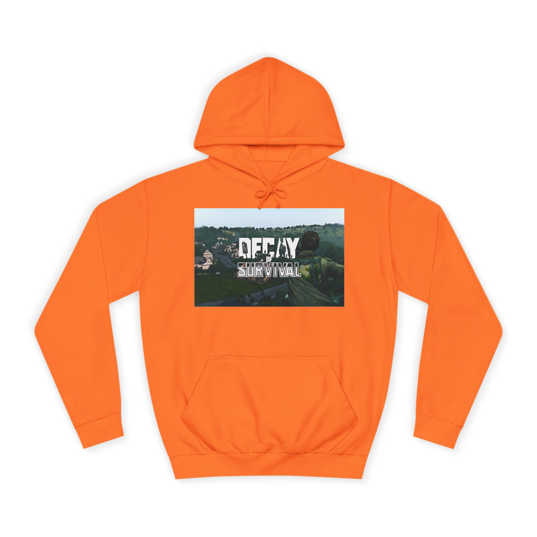 Decay Of Survival Hoodie — Vintage Campus Landscape Graphic