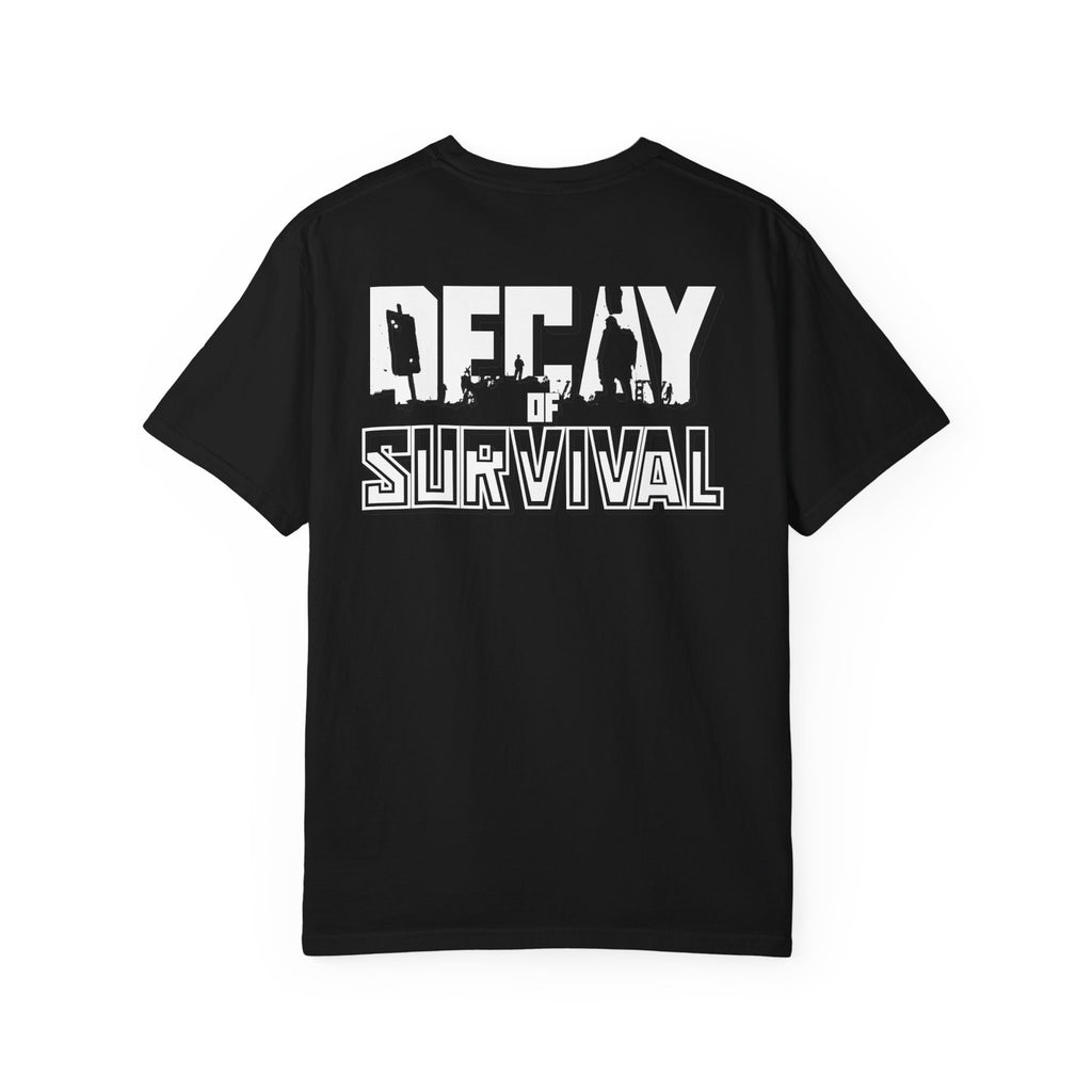 Decay Of Survival Faction Tee — 'ABN' Logo Front & 'Decay of Survival - White' Graphic Back