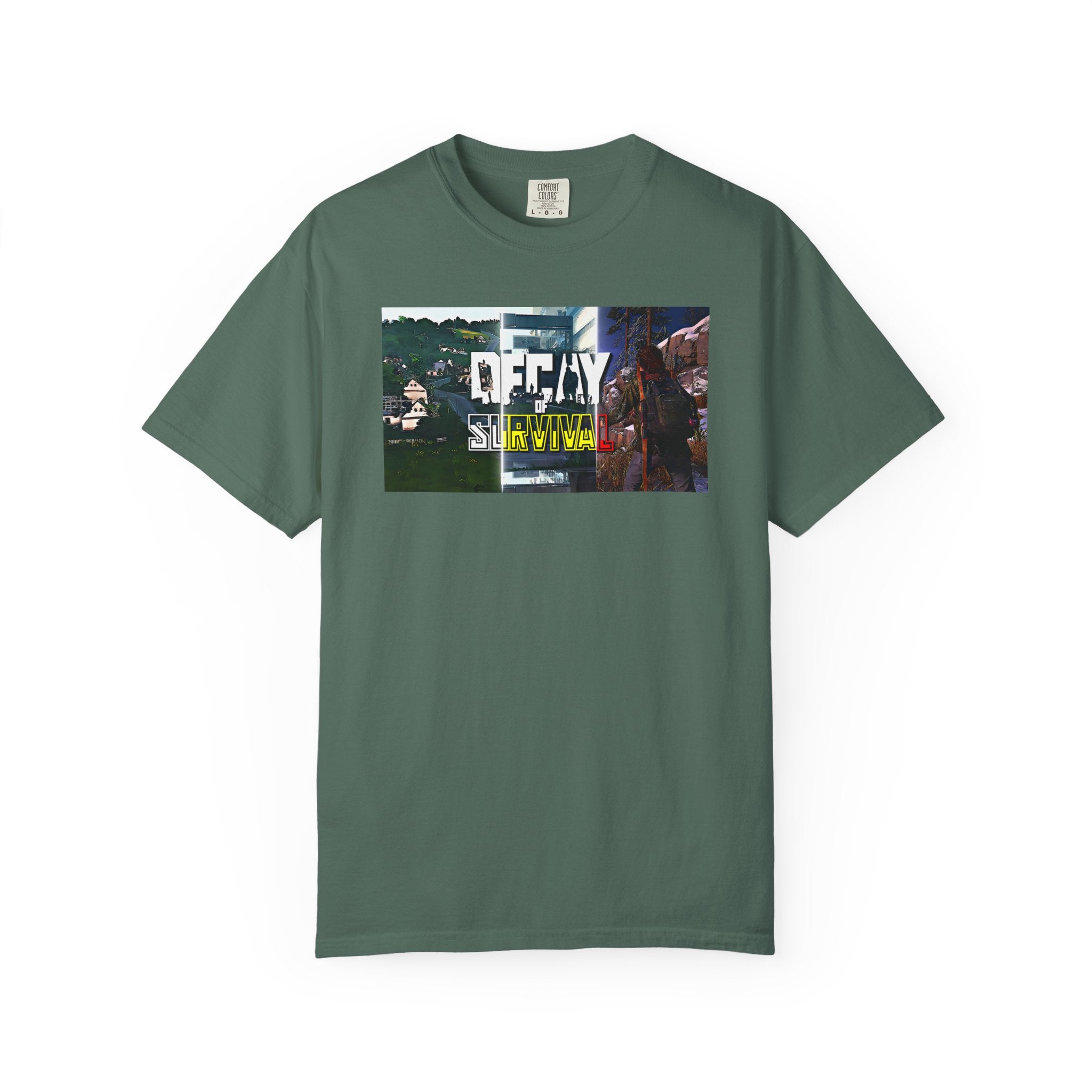 Decay Of Survival Faction Tee — 'Decay of Survival' Logo Front & 'FullMetalMafia' Graphic Logo Back