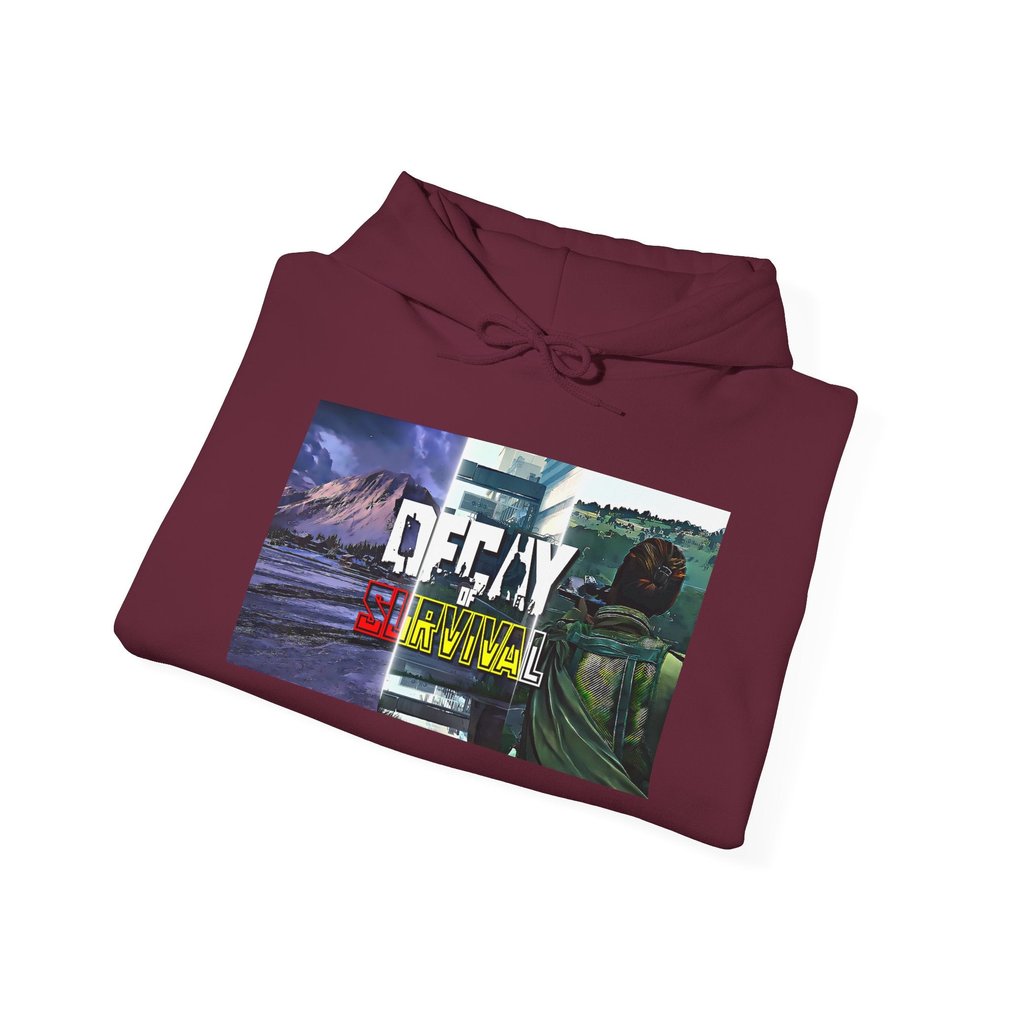 Decay Of Survival Hoodie — Post-Apocalyptic Landscape Graphic Hoodie