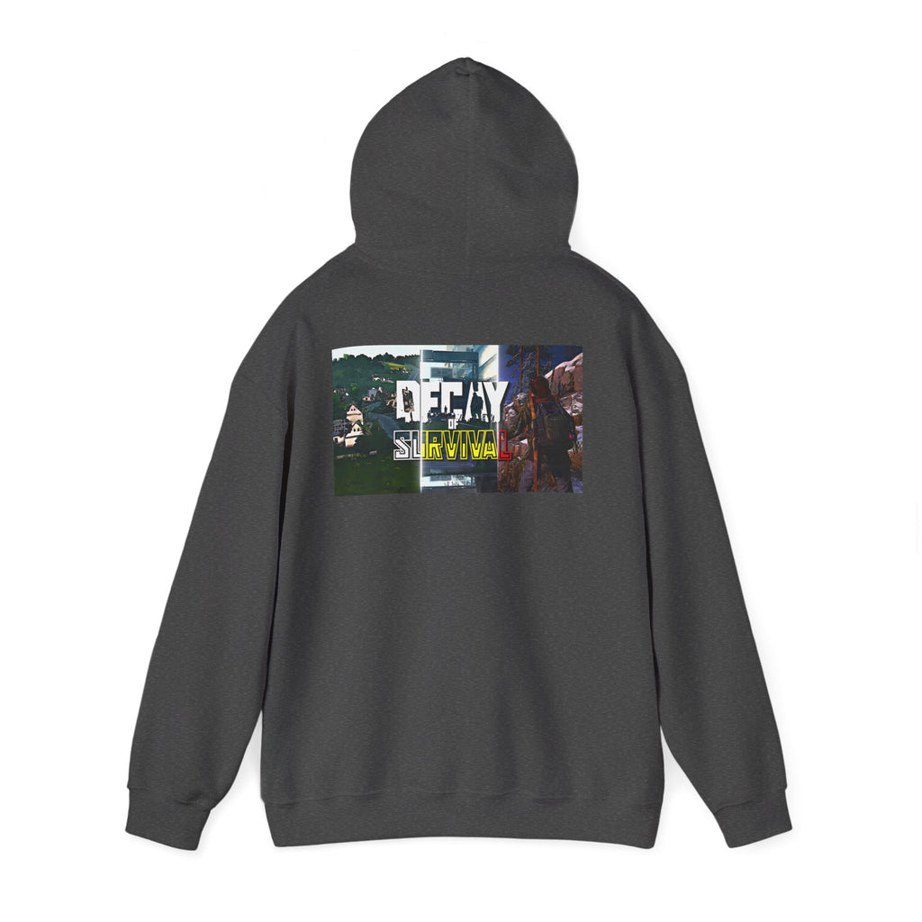 Survivor Graphic Hoodie — 'Decay' Urban Photo-Print Back Crewneck