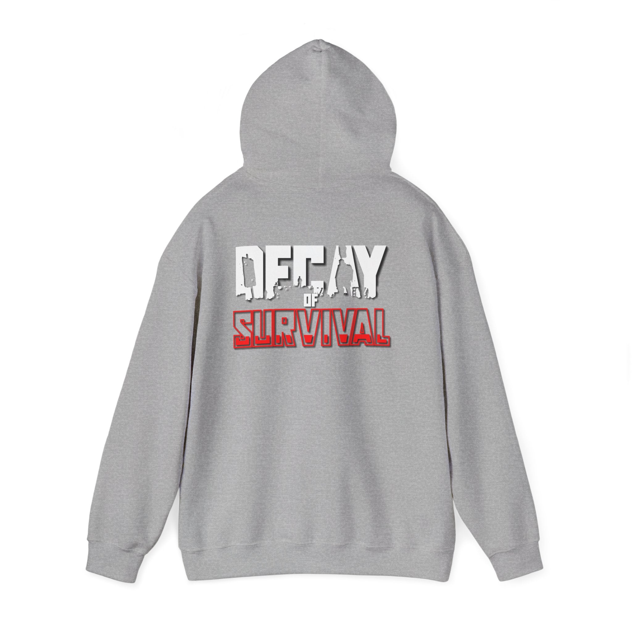 Survival PvP Hoodie — ‘Decay of Survival’ Gaming Graphic Sweatshirt
