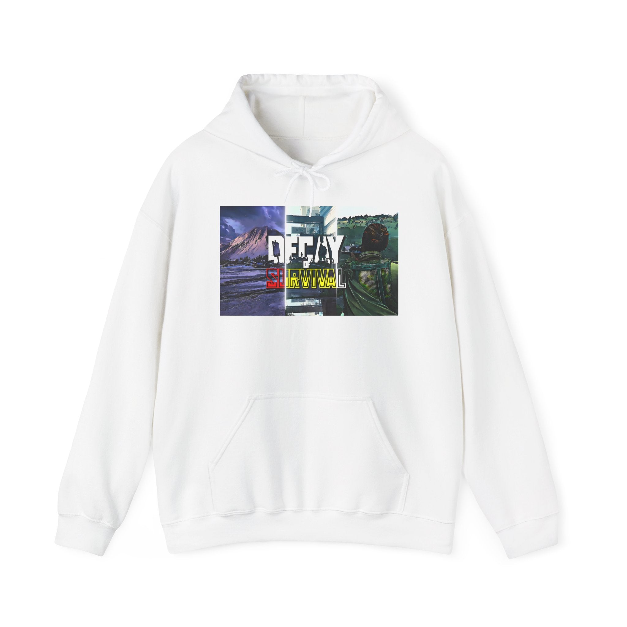 Decay Of Survival Hoodie — Post-Apocalyptic Landscape Graphic Hoodie
