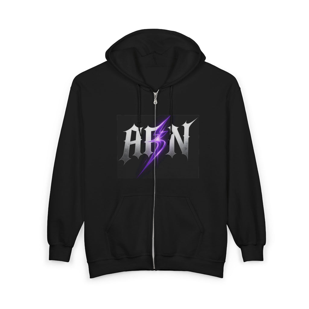 Decay Of Survival - White Zip Up Hoodie — ABN Faction Logo Streetwear