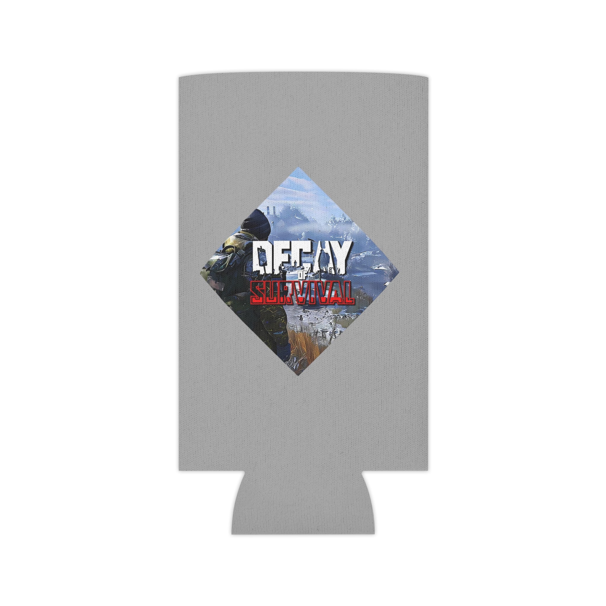 Decay Of Survival Can Cooler - Post-Apocalyptic Gamer Beverage Koozie