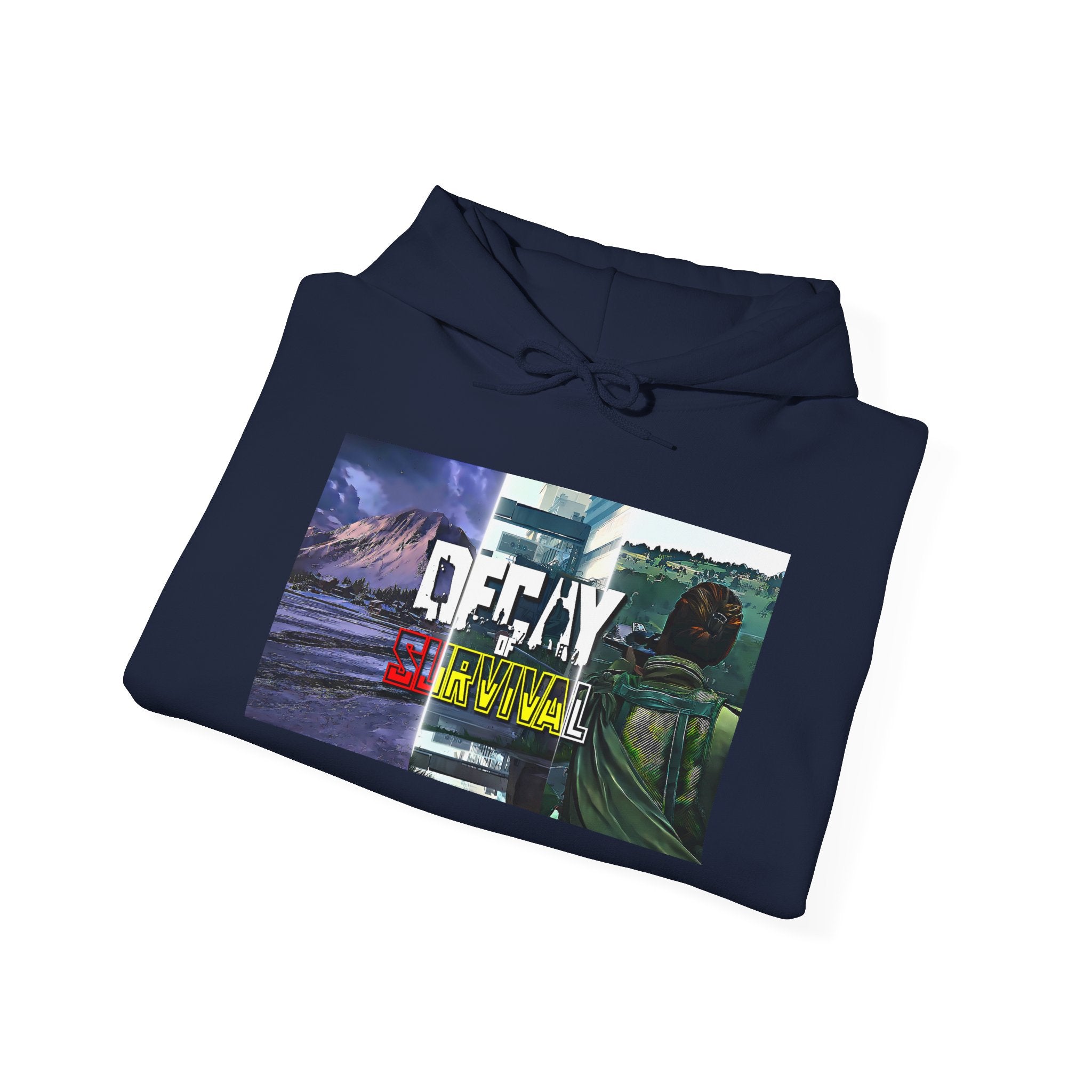Decay Of Survival Hoodie — Post-Apocalyptic Landscape Graphic Hoodie