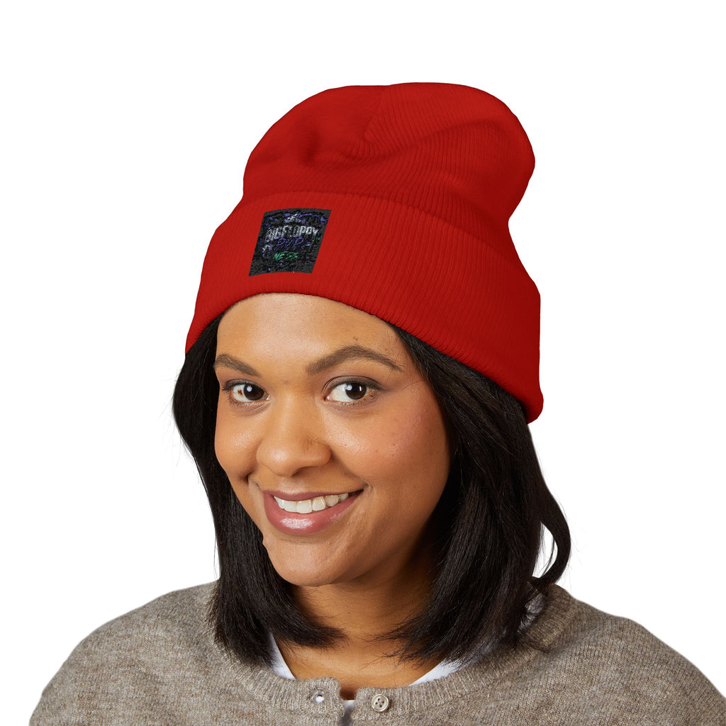Embroidered 'Adventure Awaits' Classic Cuffed Beanie