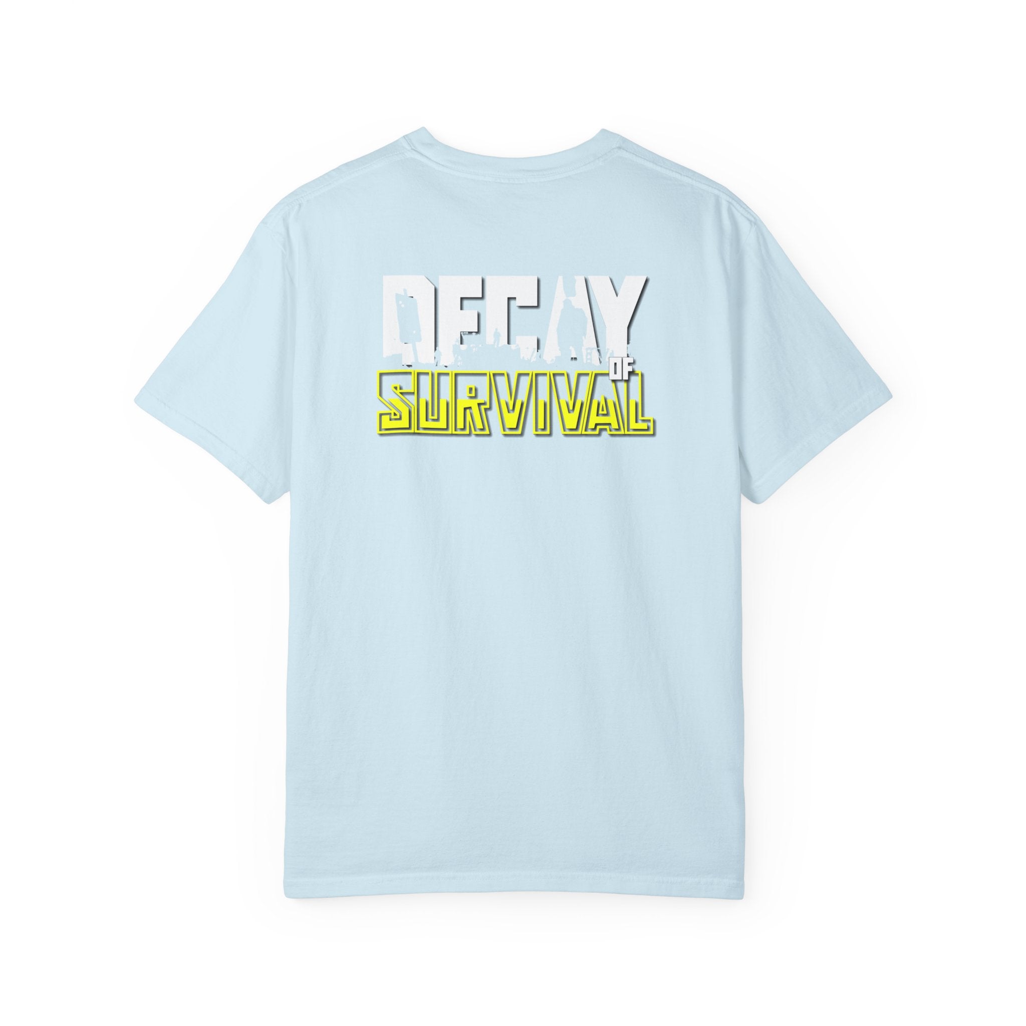 Decay Of Survival Faction Tee — 'ABN' Logo Front & 'Decay of Survival - Yellow' Graphic Back