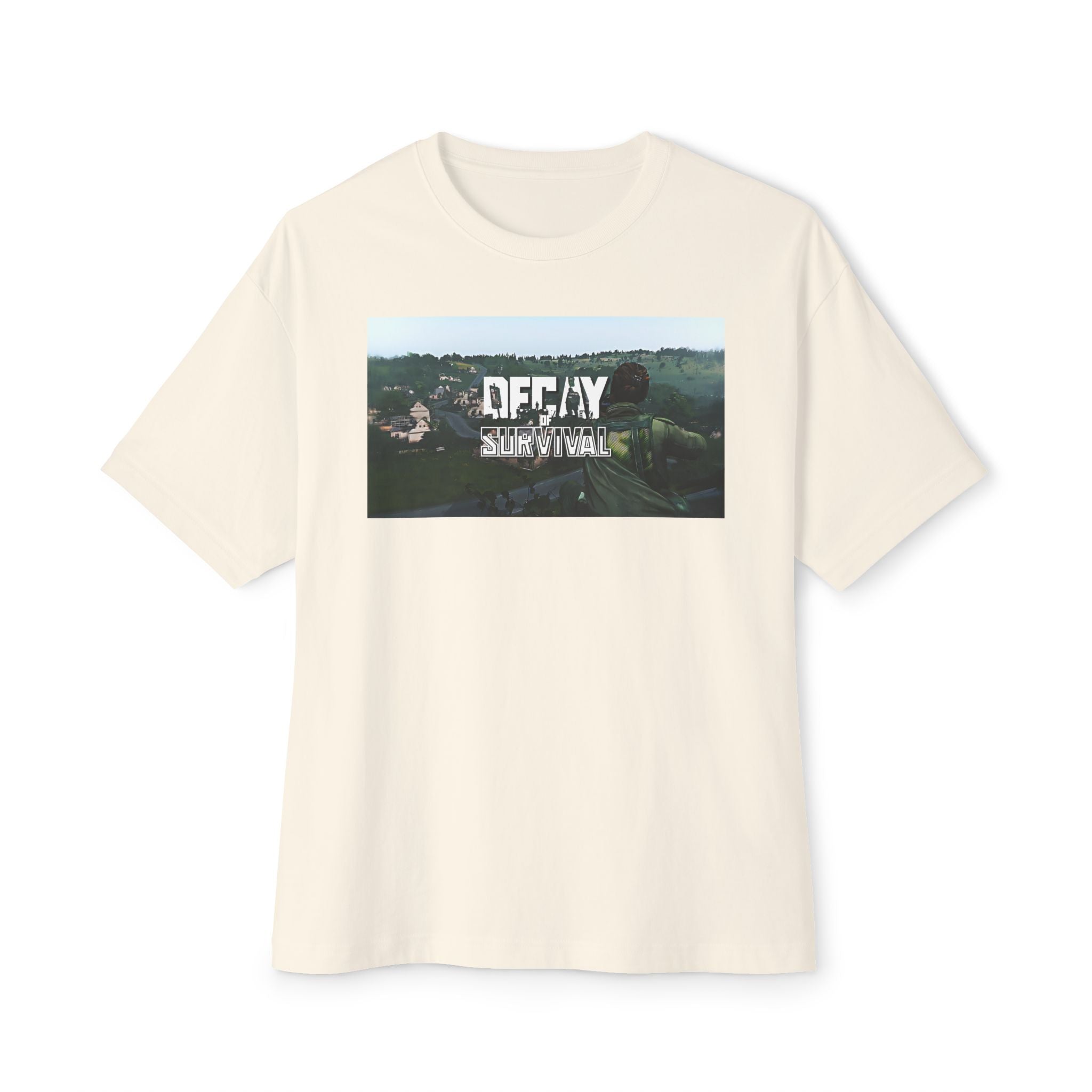 Boxy Tee — 'Decay Survival' Graphic Oversized T‑Shirt