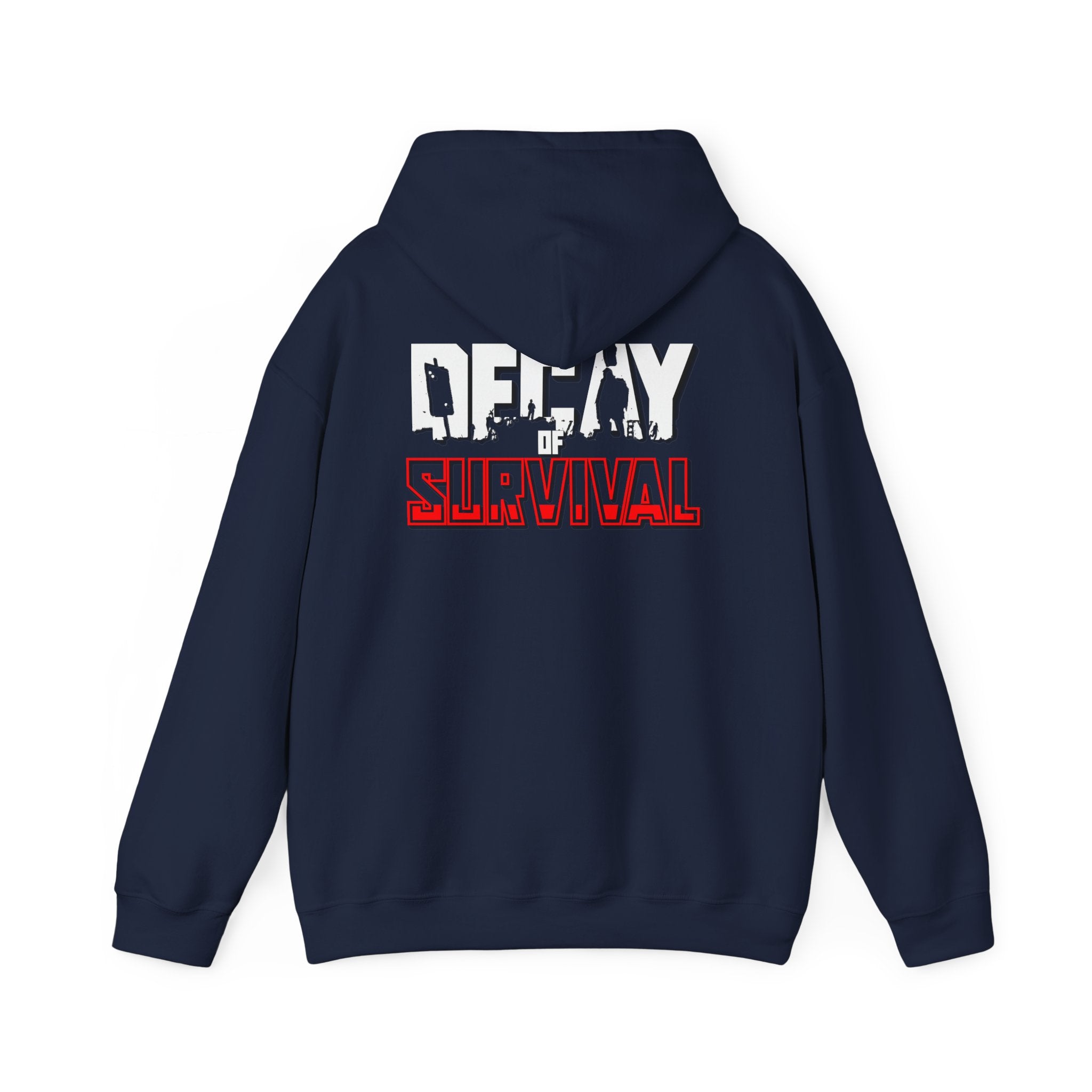 Survival PvP Hoodie — ‘Decay of Survival’ Gaming Graphic Sweatshirt