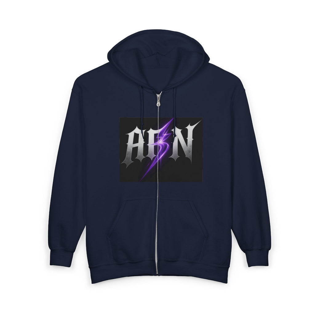 Decay Of Survival - White Zip Up Hoodie — ABN Faction Logo Streetwear