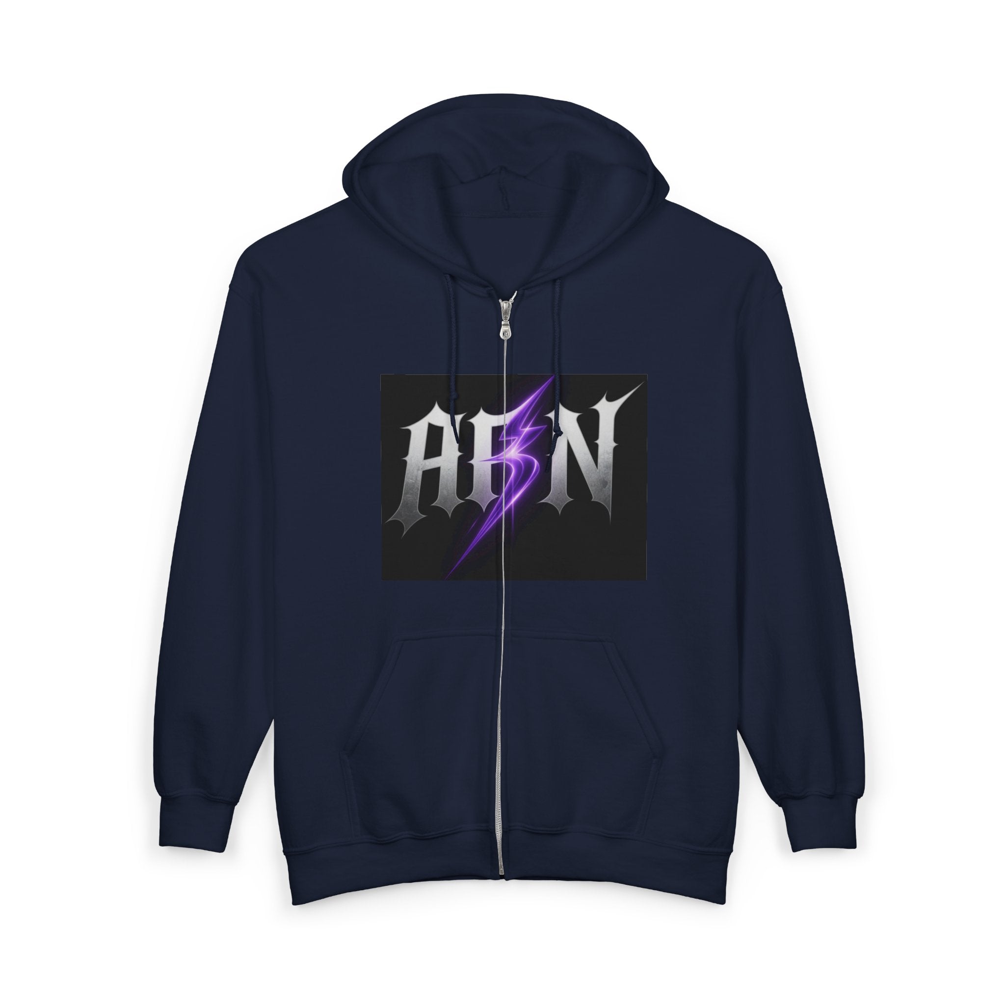 Decay Of Survival - White Zip Up Hoodie — ABN Faction Logo Streetwear