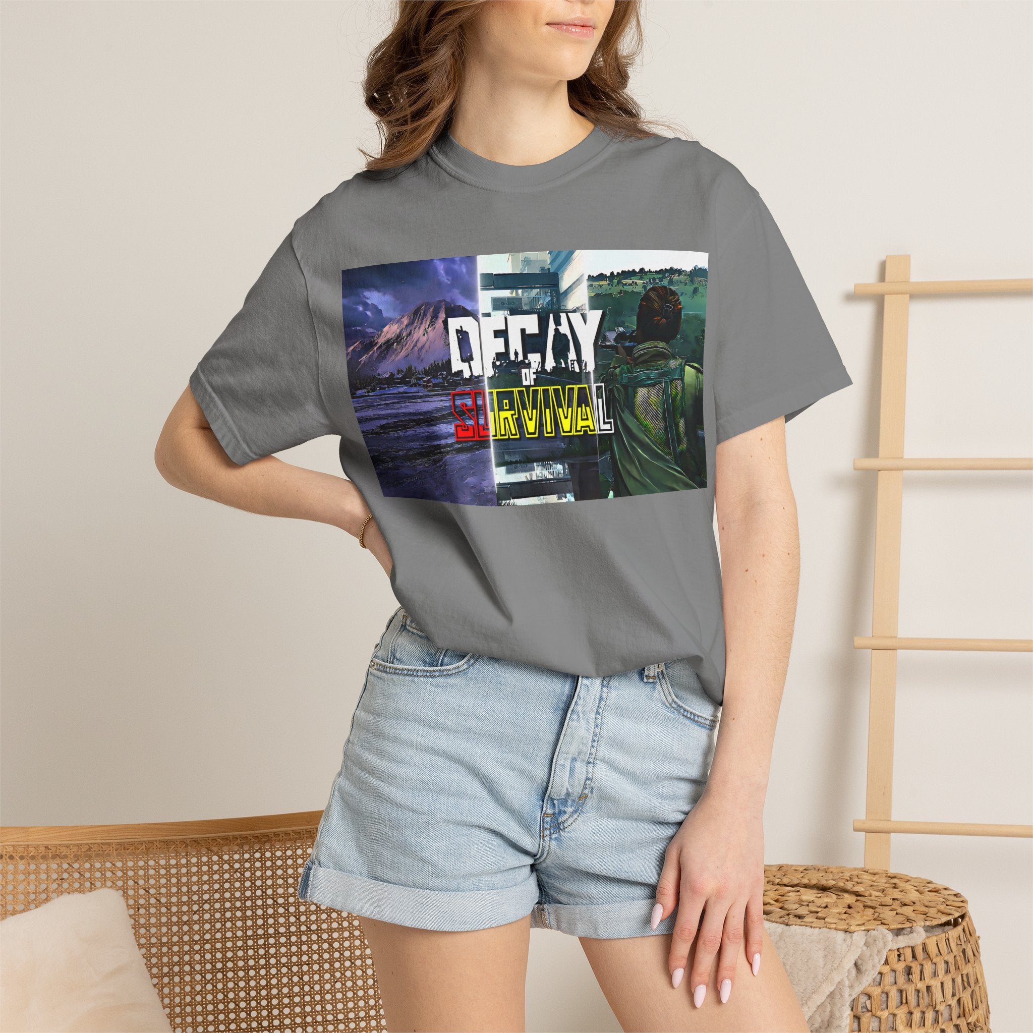 Decay Of Survival Retro Graphic T-Shirt — "OFFDAY Survival" Gamer Adventure Tee