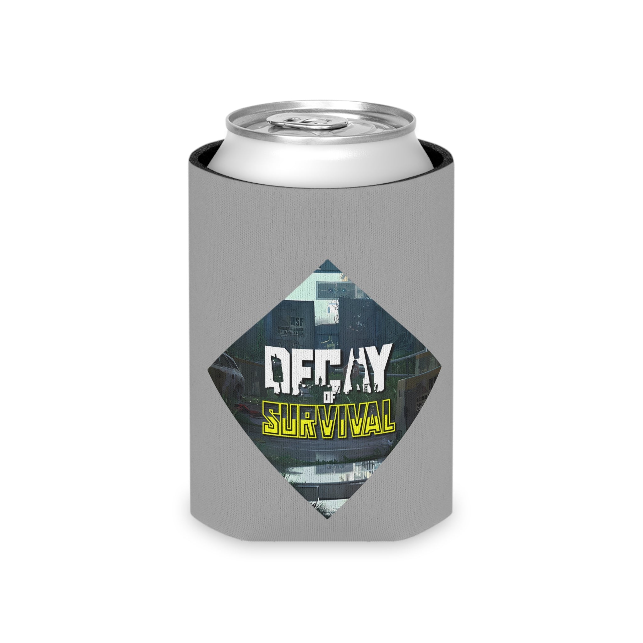 Decay Of Survival Can Cooler - Post-Apocalyptic Gamer Beverage Koozie