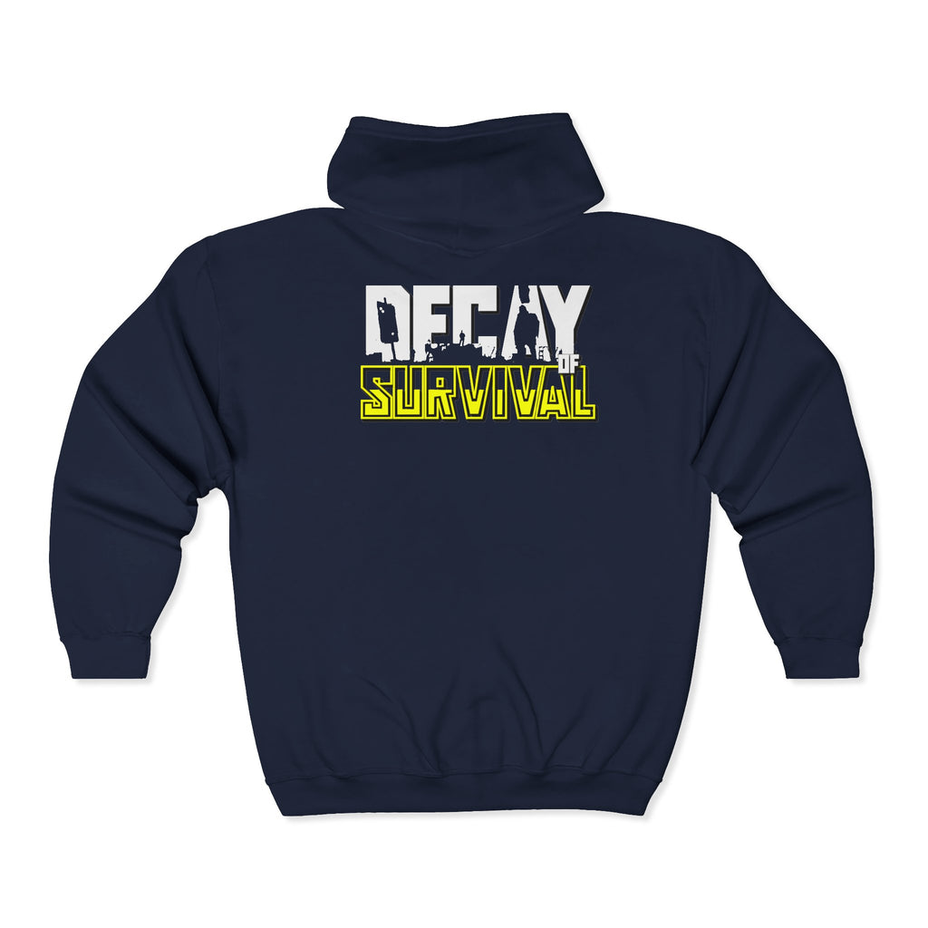 Decay Of Survival - Yellow Zip Up Hoodie — ABN Faction Logo Streetwear