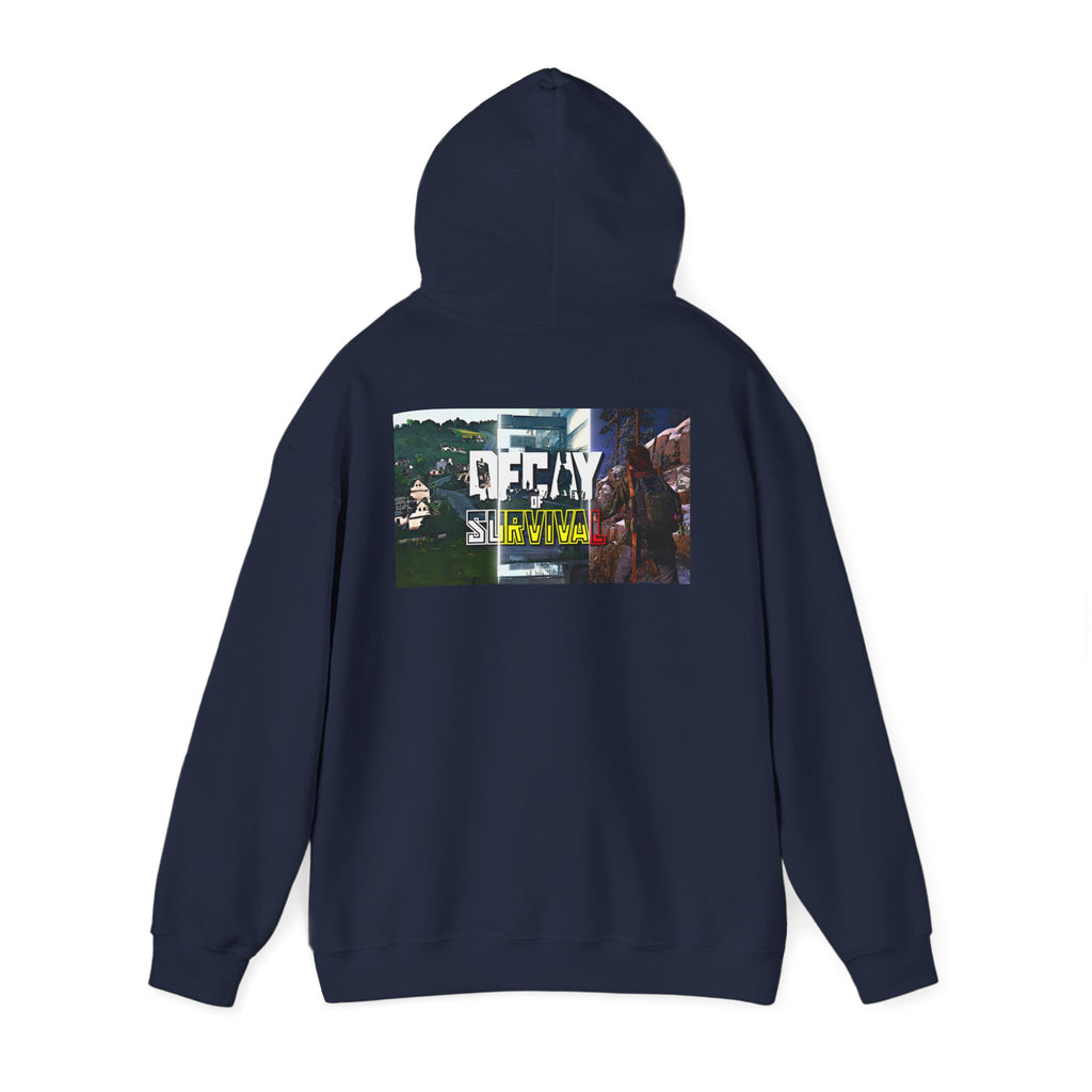 Survivor Graphic Hoodie — 'Decay' Urban Photo-Print Back Crewneck