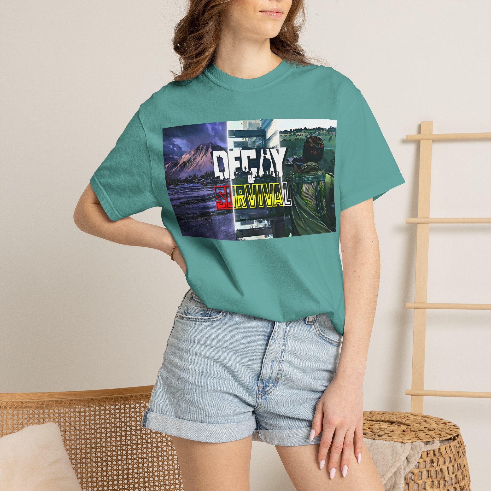 Decay Of Survival Retro Graphic T-Shirt — "OFFDAY Survival" Gamer Adventure Tee
