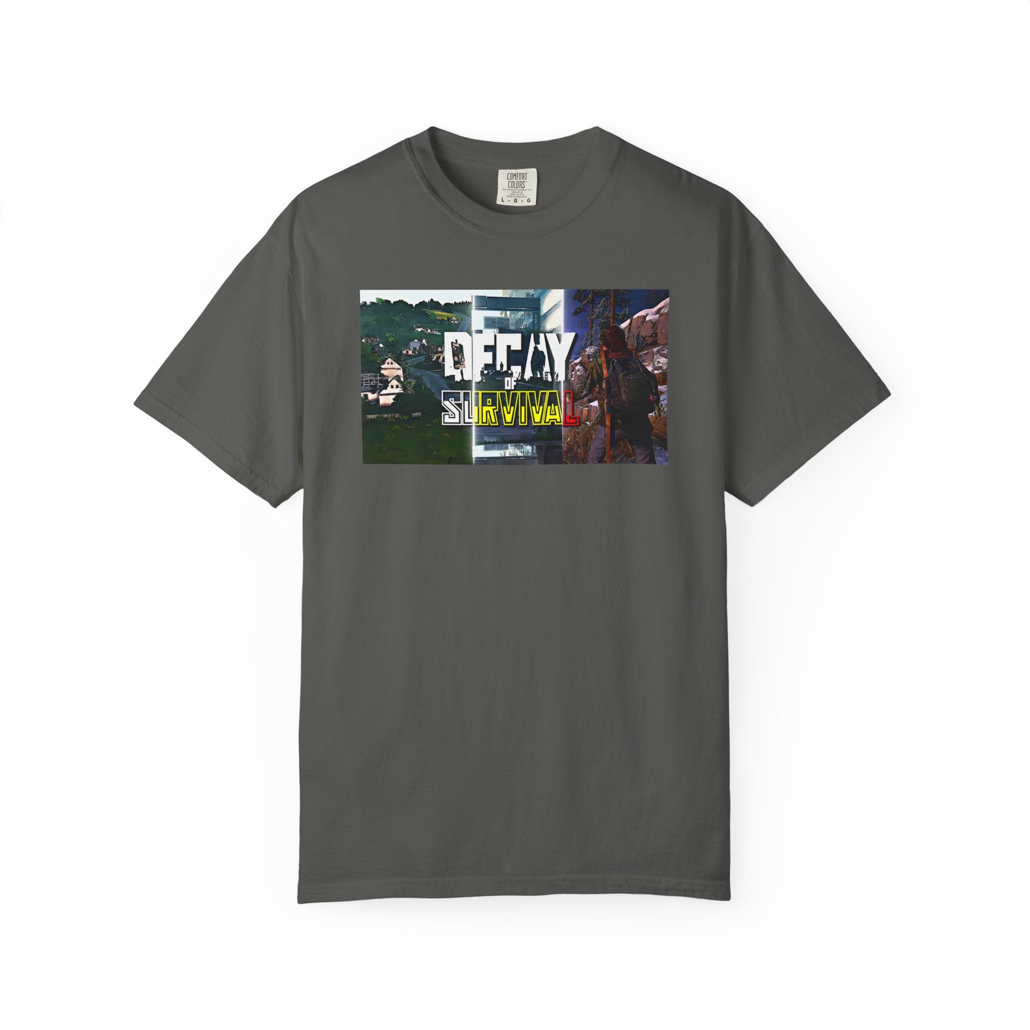 Decay Of Survival Faction Tee — 'Decay of Survival' Logo Front & 'FullMetalMafia' Graphic Logo Back