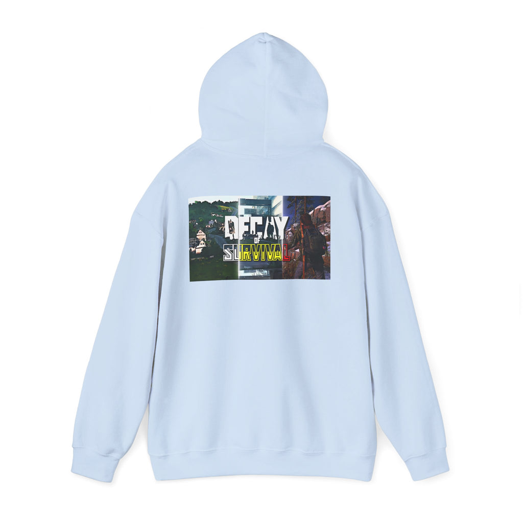 Survivor Graphic Hoodie — 'Decay' Urban Photo-Print Back Crewneck