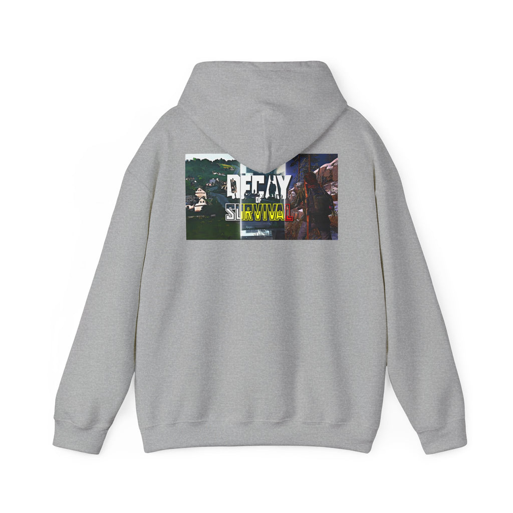 Survivor Graphic Hoodie — 'Decay' Urban Photo-Print Back Crewneck
